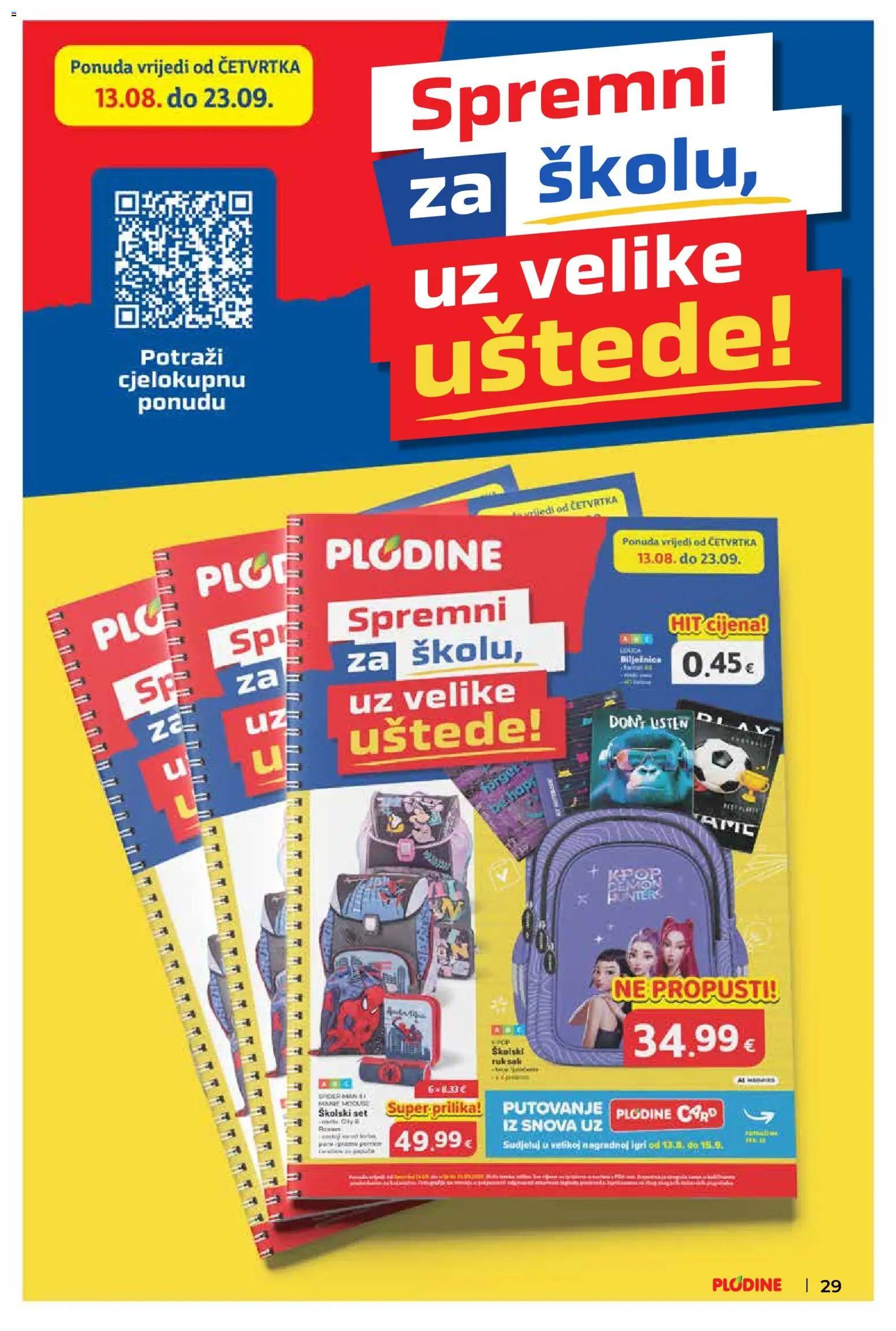 Plodine katalog | vrijedi od 19.08.2026 | Stranica: 29 | Proizvodi: Ruksak