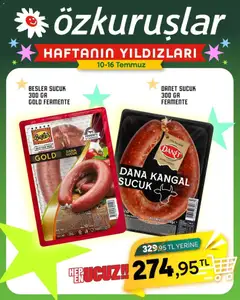 10 Temmuz 2026 tarihinden itibaren geçerli olan Özkuruşlar kataloğu önizlemesi