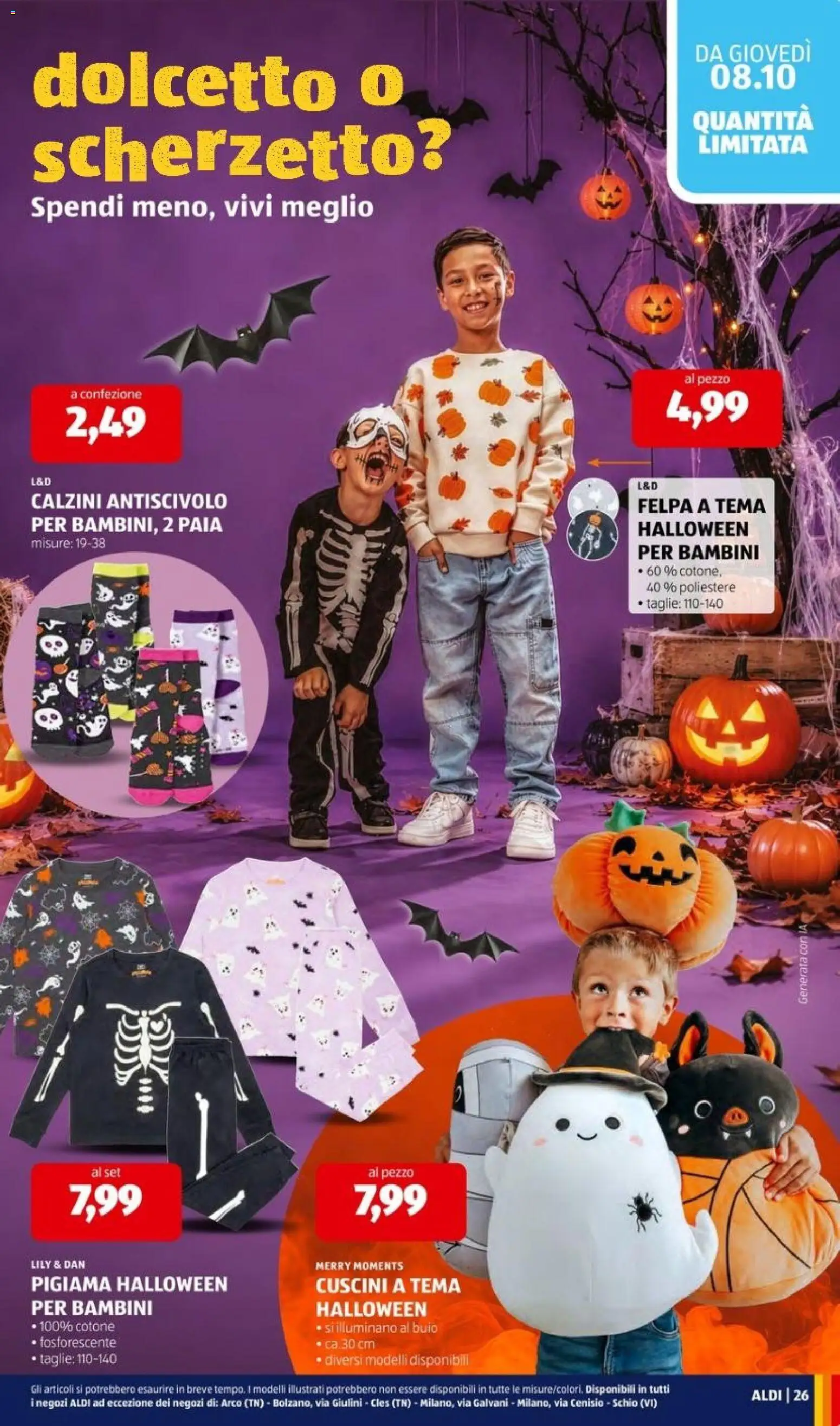 Volantino Aldi del 05/10/2026 | Pagina: 29 | Prodotti: Felpa, Calzini, Pigiama