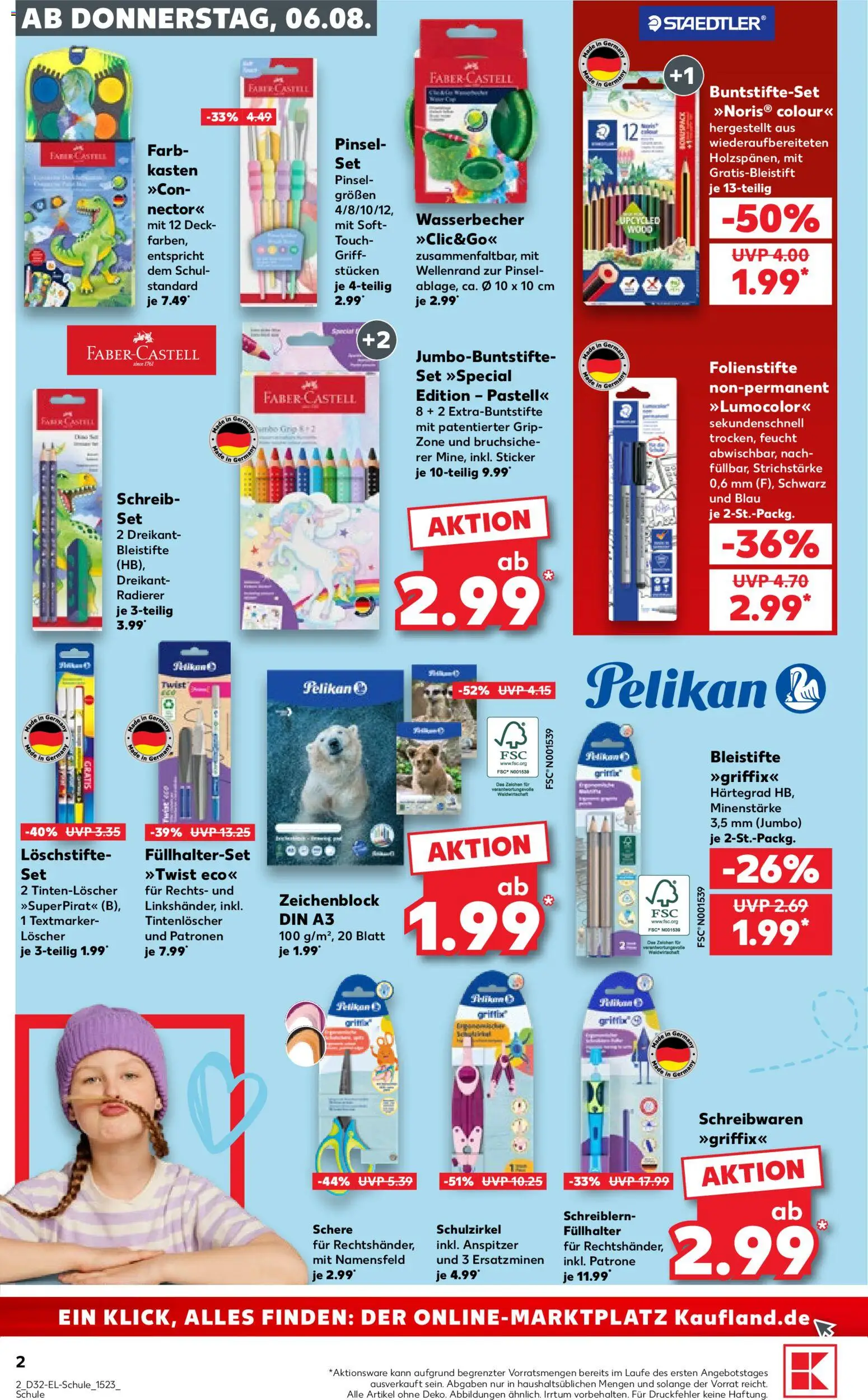 Kaufland Prospekt Zeitz – gültig ab 06.08.2026 | Seite: 2 | Produkte: Pinsel, Anspitzer
