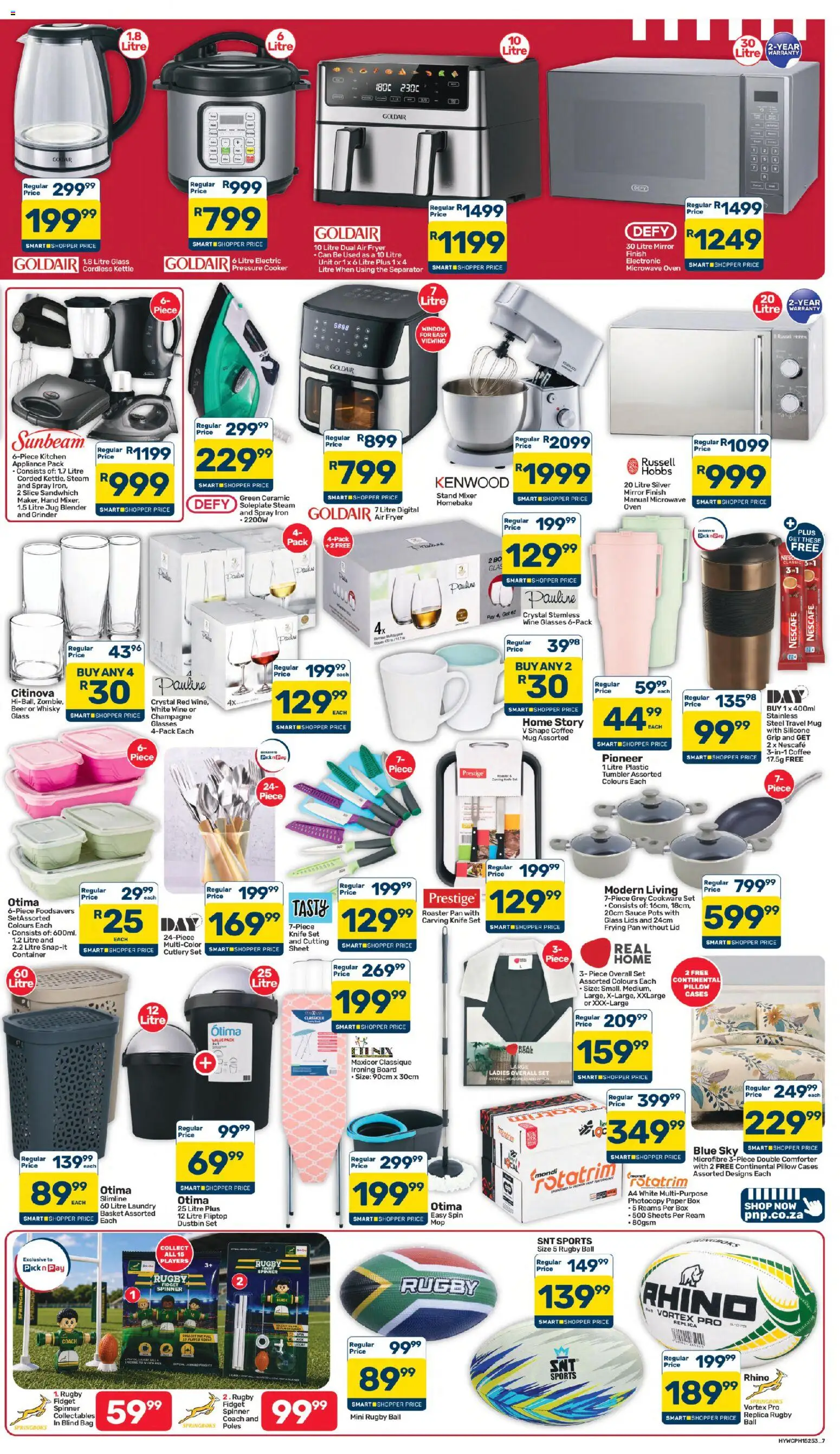 New Pick n Pay catalogue – valid from 25/08/2026 | Page: 7 | Products: Knife set, Microwave, Blender, Sauce