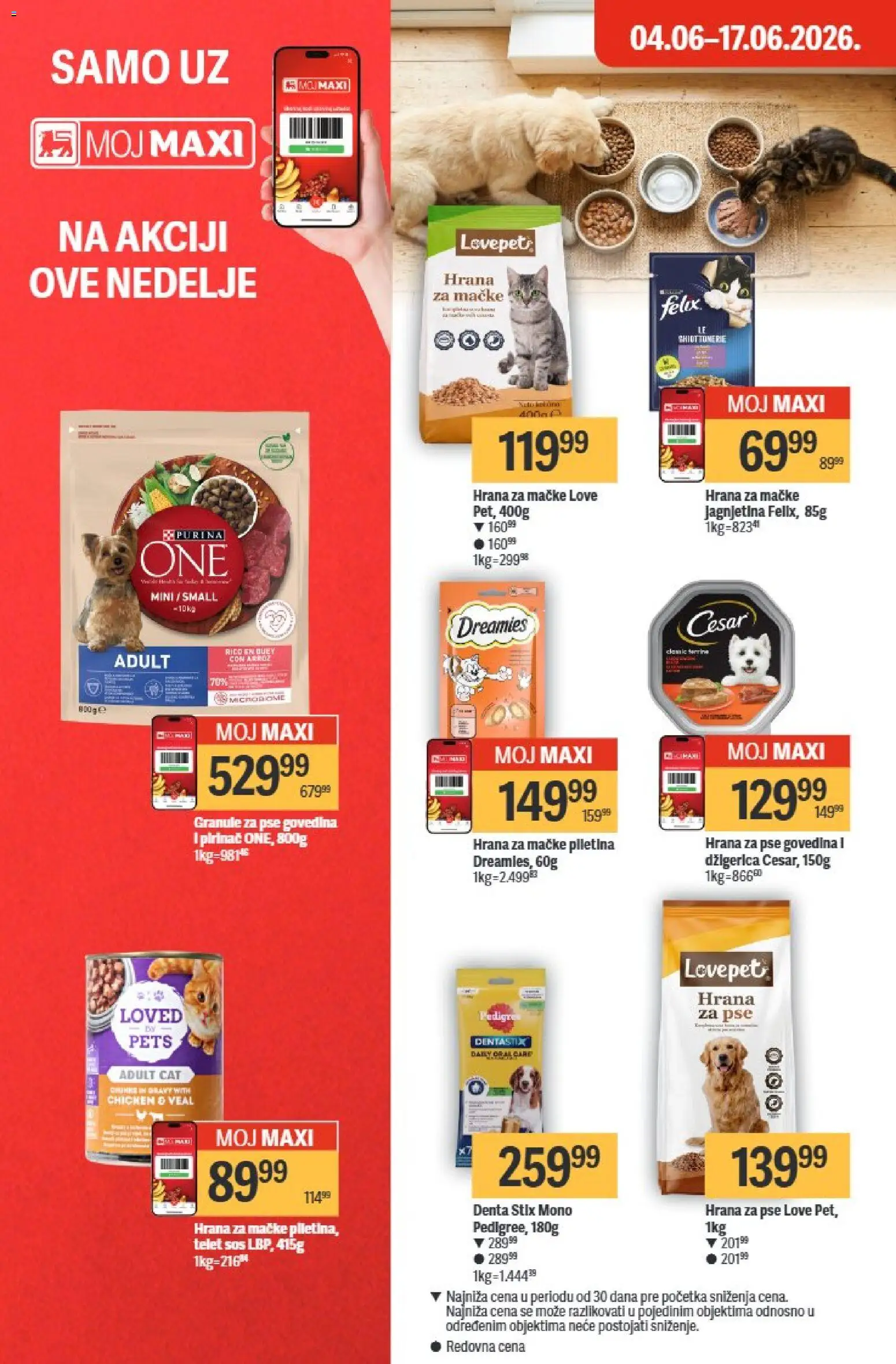 Maxi katalog - važi od 11.06.2026 | Strana: 34 | Proizvode: Purina, Hrana za pse, Granule za pse, Sos
