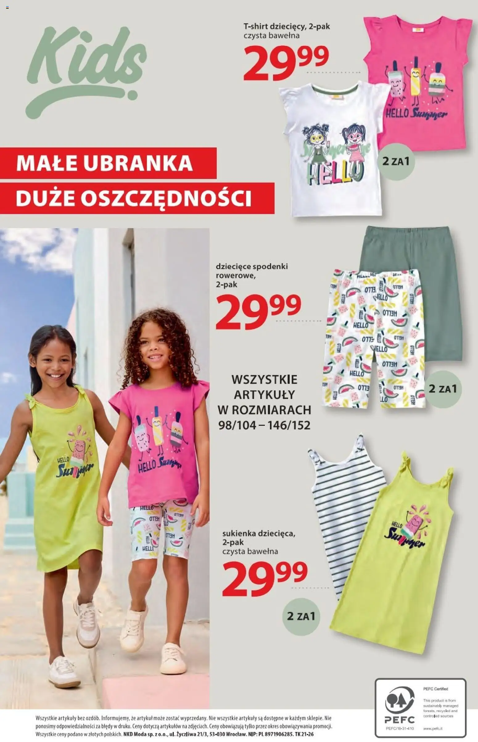 NKD gazetka od 21.05.2026 | Strona: 10 | Produkty: Spodenki, Sukienka, Por