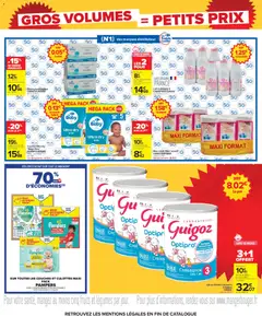 Carrefour - Prévisualisation de Lait en Poudre Croissance 3 Optipro GUIGOZ, Dès 1 an, 830 g. valide à partir de 20/08/2026 | Page: 23 | Produits: Couches, Lait en poudre, Fruits, Lait