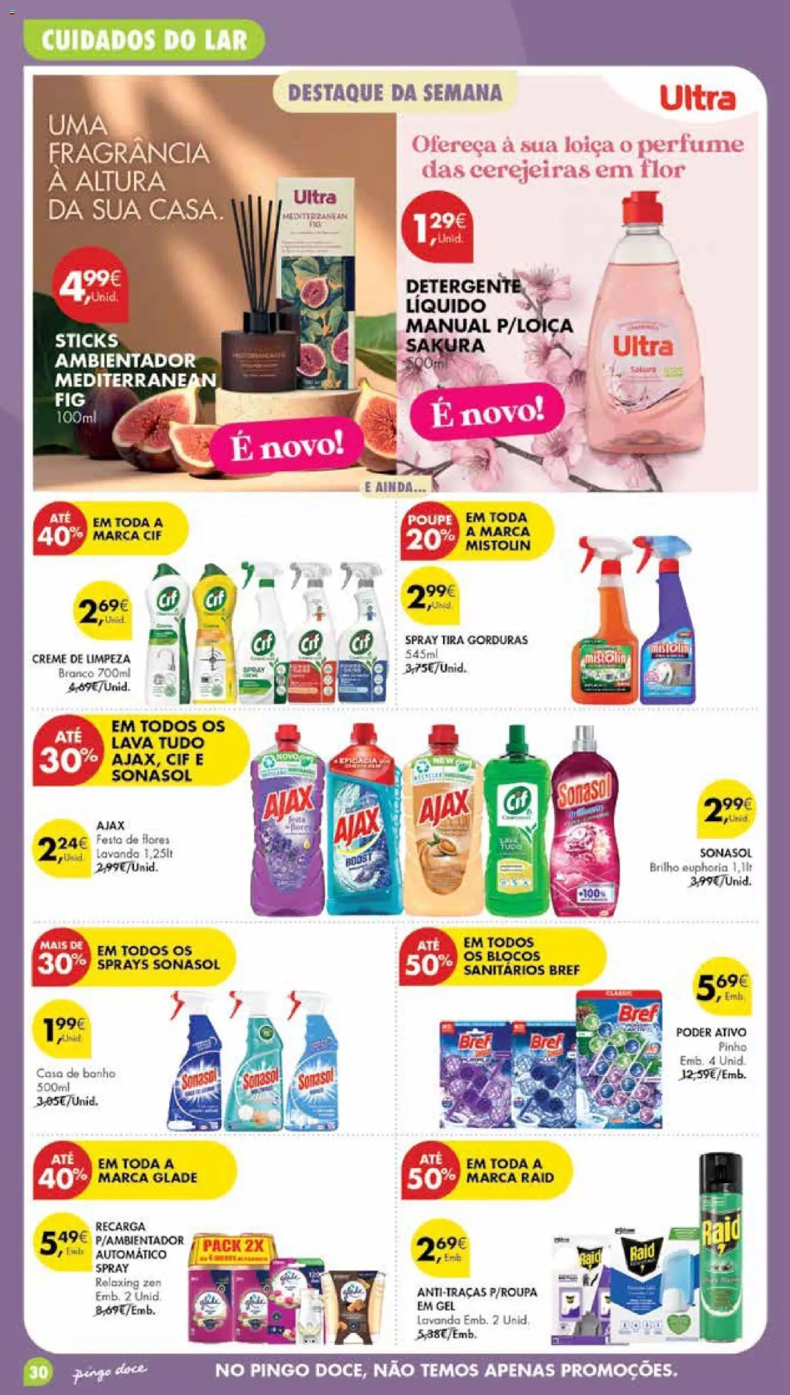 Pingo Doce Poupe Esta Semana Madeira │ válido de 18/08/2026 | Página: 30 | Produtos: Detergente, Casa de banho, Banho, Creme