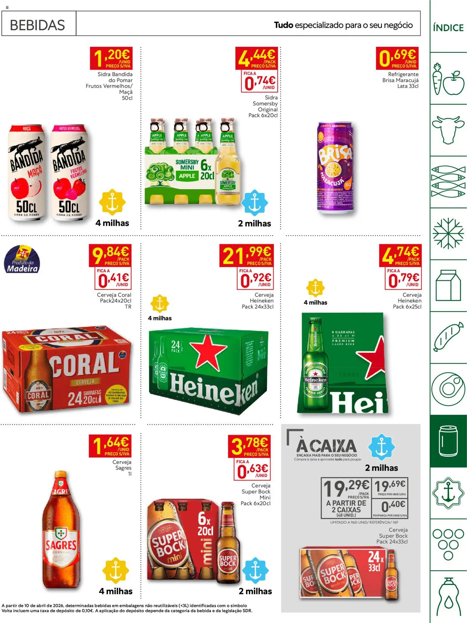 Recheio folheto Horeca Madeira │ válido de 27/10/2026 | Página: 17 | Produtos: Refrigerante, Sidra, Super bock, Cerveja