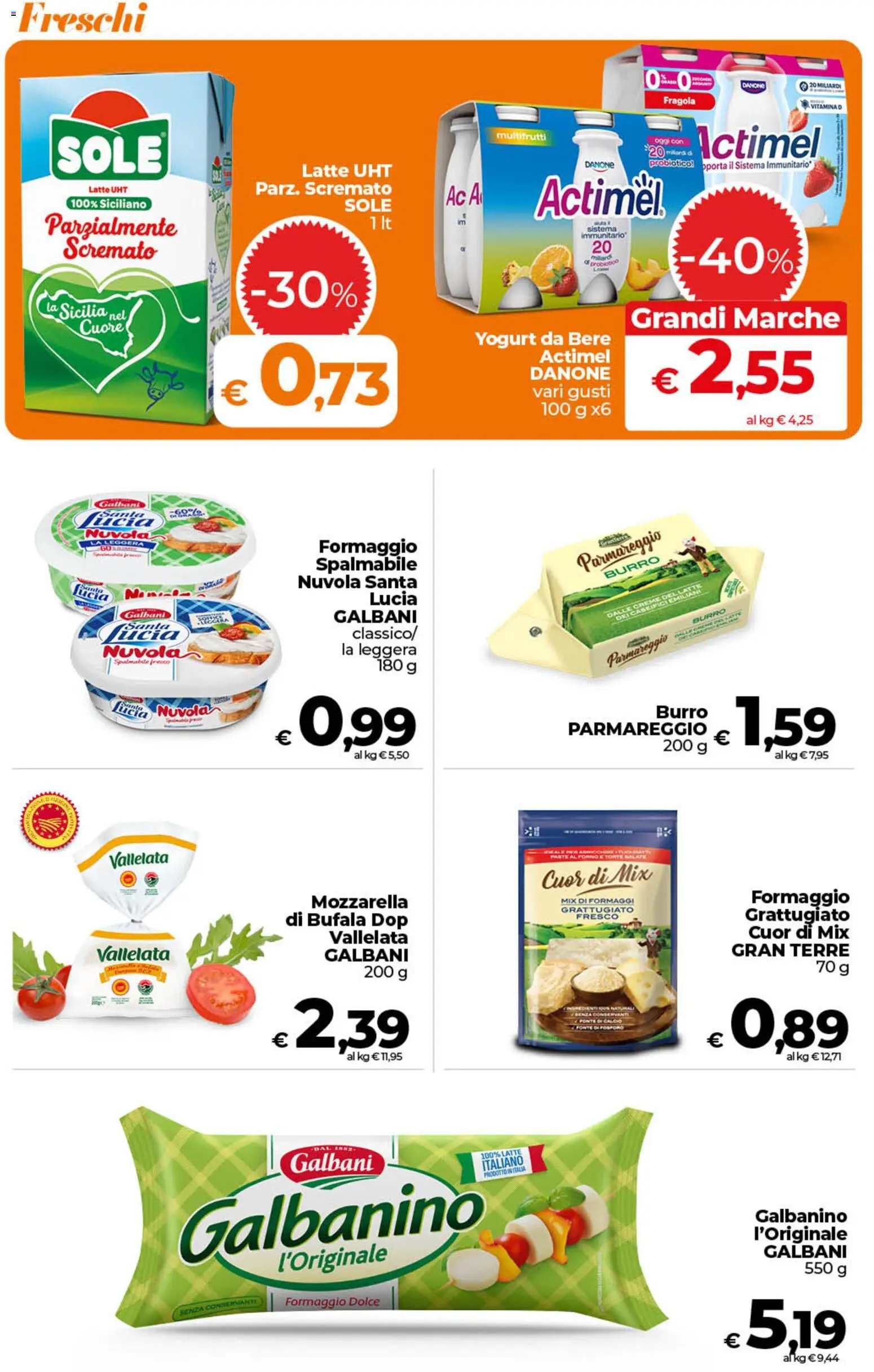 Volantino Ipercoop del 11/09/2026 | Pagina: 31 | Prodotti: Mozzarella, Latte, Burro, Formaggio spalmabile