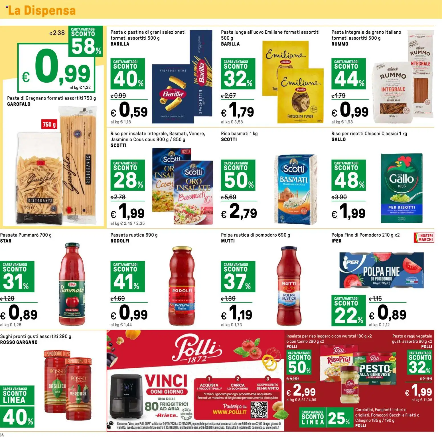Volantino Iper del 22.05.2026 | Pagina: 14 | Prodotti: Riso Basmati, Insalata, Pomodoro, Aglio