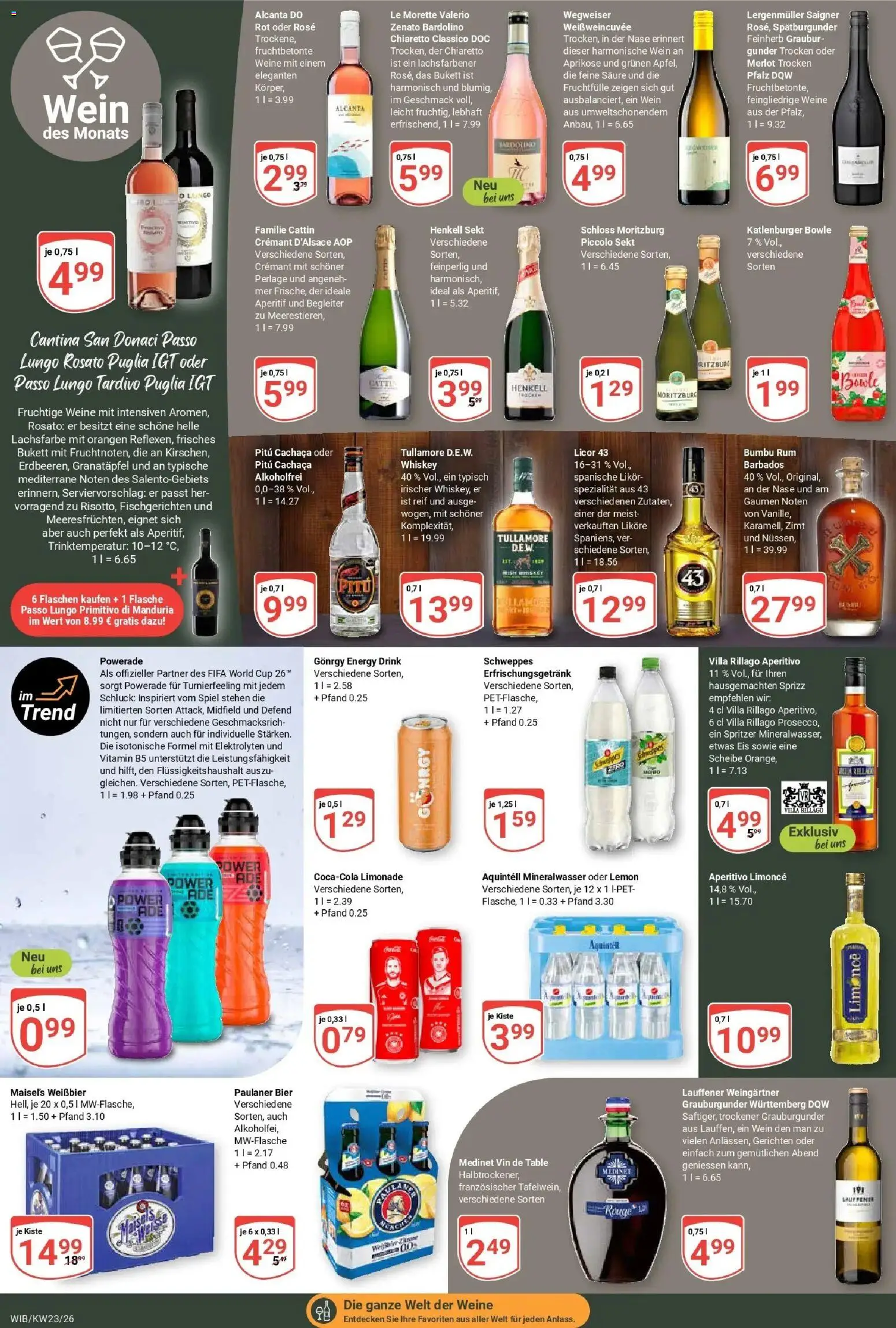 Globus Prospekt Wiesbaden-Nordenstadt – gültig ab 01.06.2026 | Seite: 18 | Produkte: Energy, Merlot, Schweppes, Mineralwasser
