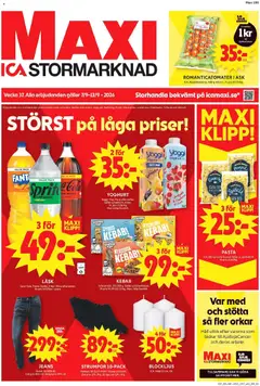 ICA Maxi erbjudanden - Förhandsvisning av reklamblad från butik ICA Maxi aktuell från 07/09/2026