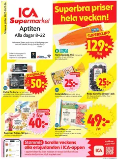 ICA Supermarket erbjudanden - Förhandsvisning av reklamblad från butik ICA Supermarket aktuell från 20/07/2026