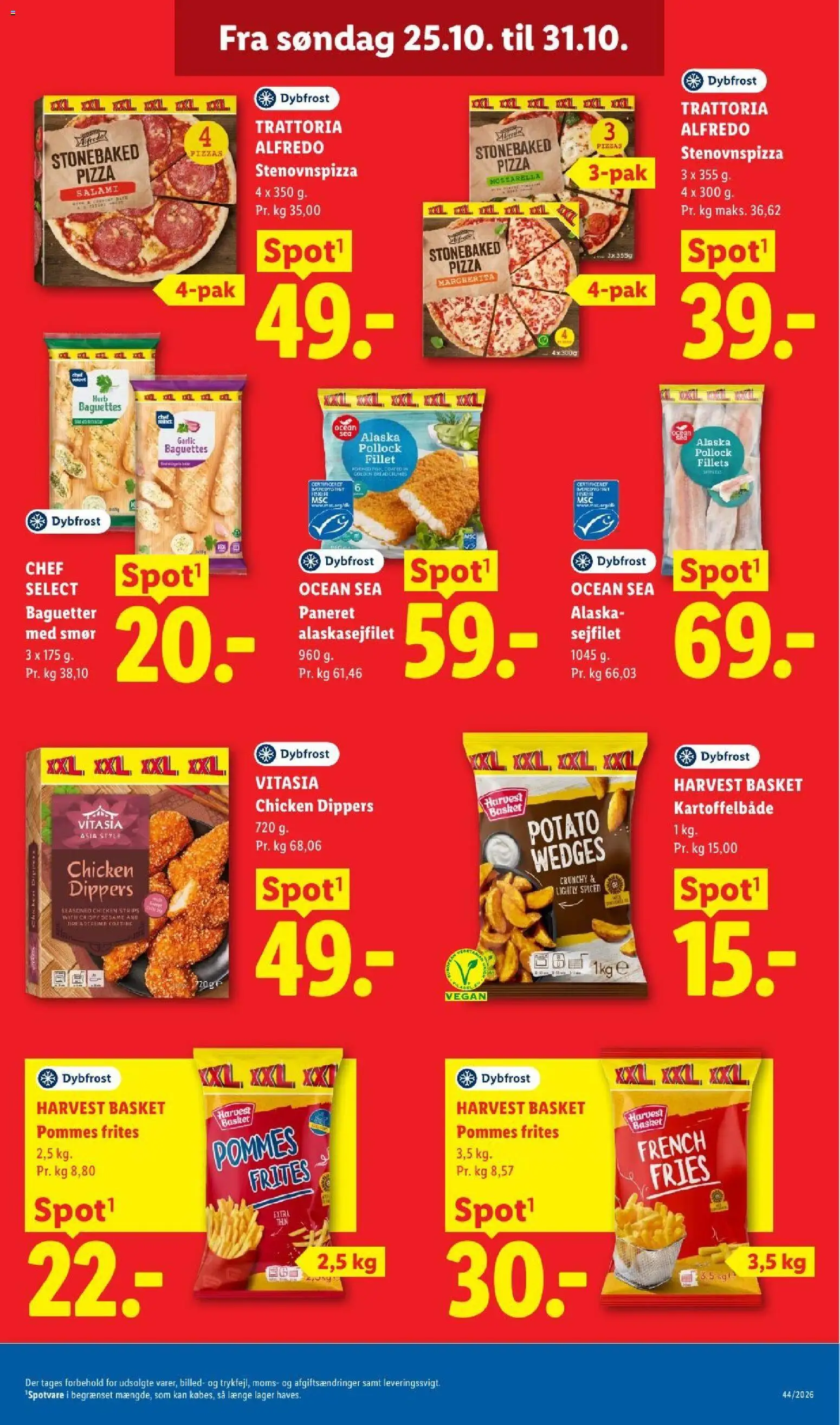 Lidl tilbudsavis – gyldig fra 25/10/2026 | Side: 12 | Produkter: Salami, Pizza, Kartoffelbåde, Søm