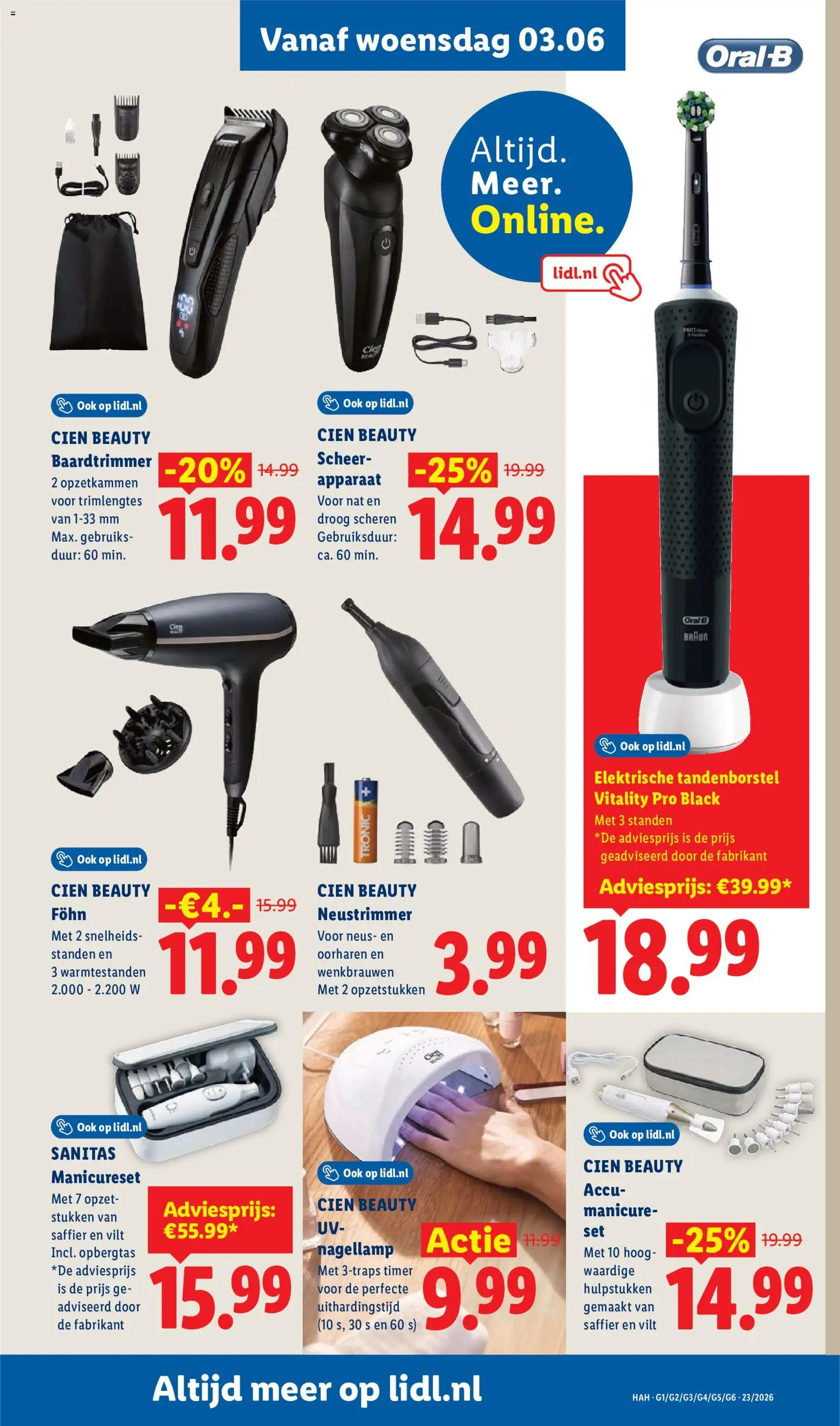 {H1} | Pagina: 15 | Producten: Trimmer, Scheerapparaat, Föhn, Elektrische tandenborstel