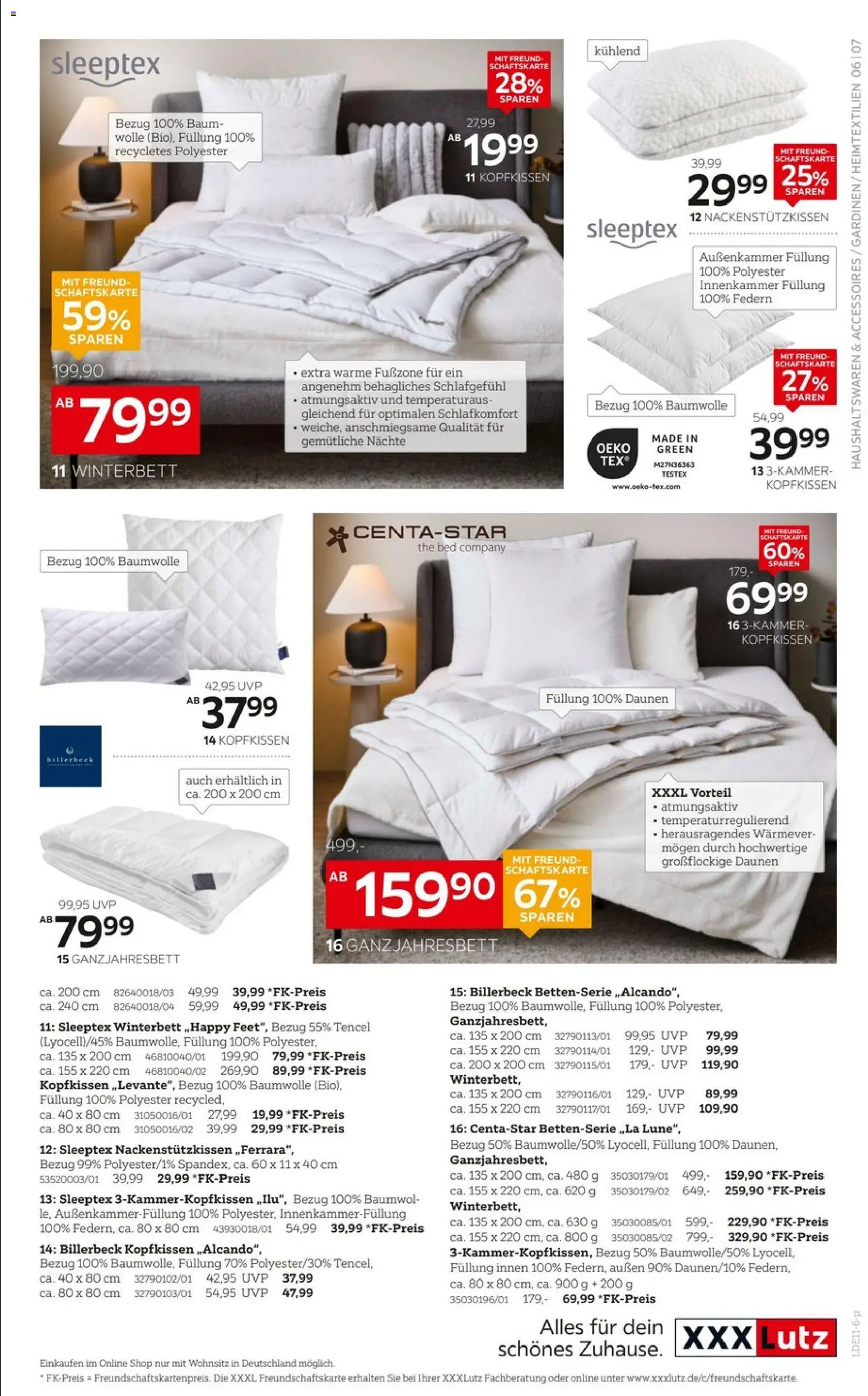 XXXLutz Weihnachtswelten – gültig ab 24.10.2026 | Seite: 7 | Produkte: Kopfkissen
