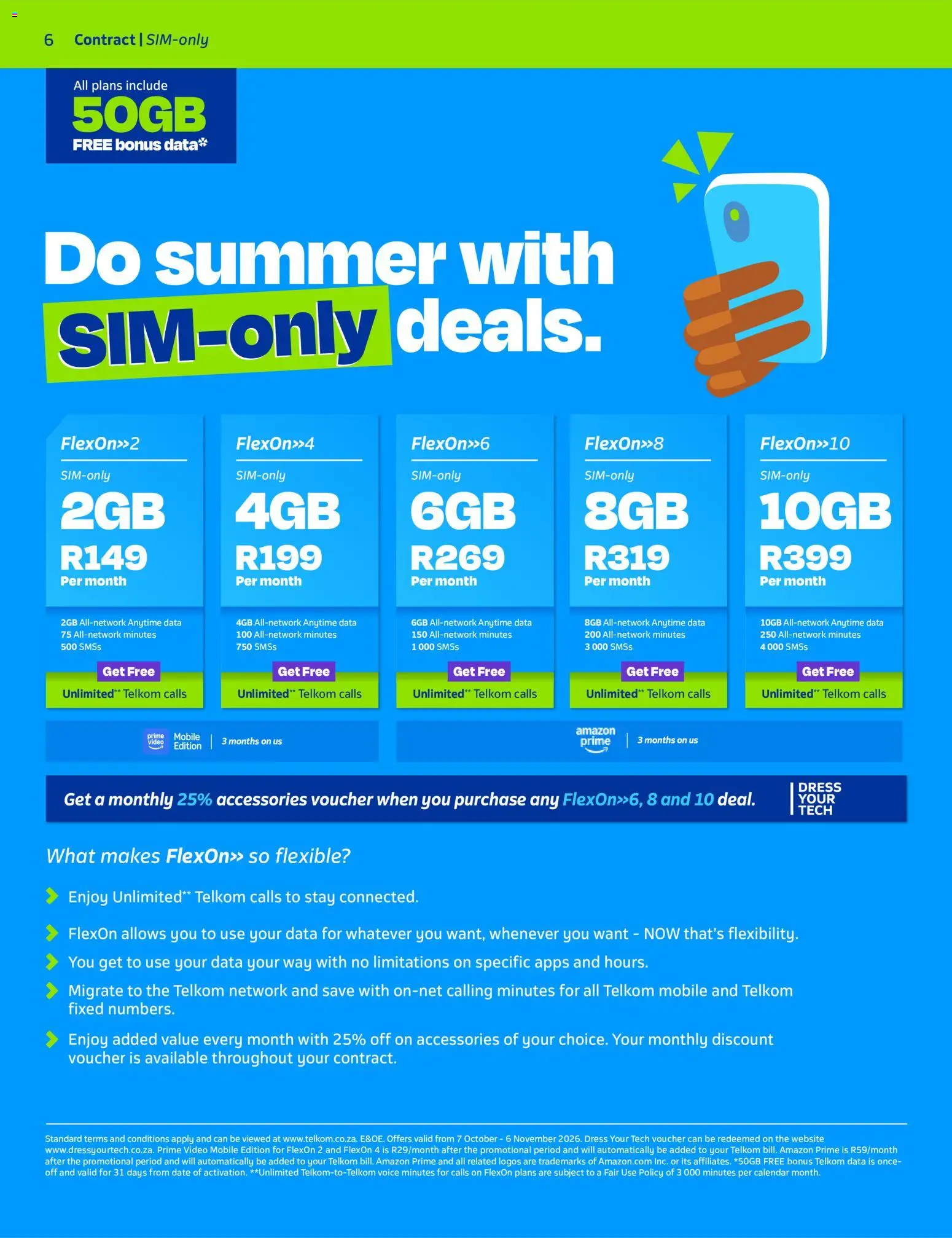 New Telkom catalogue – valid from 07/10/2026 | Page: 6 | Products: Dress, Data