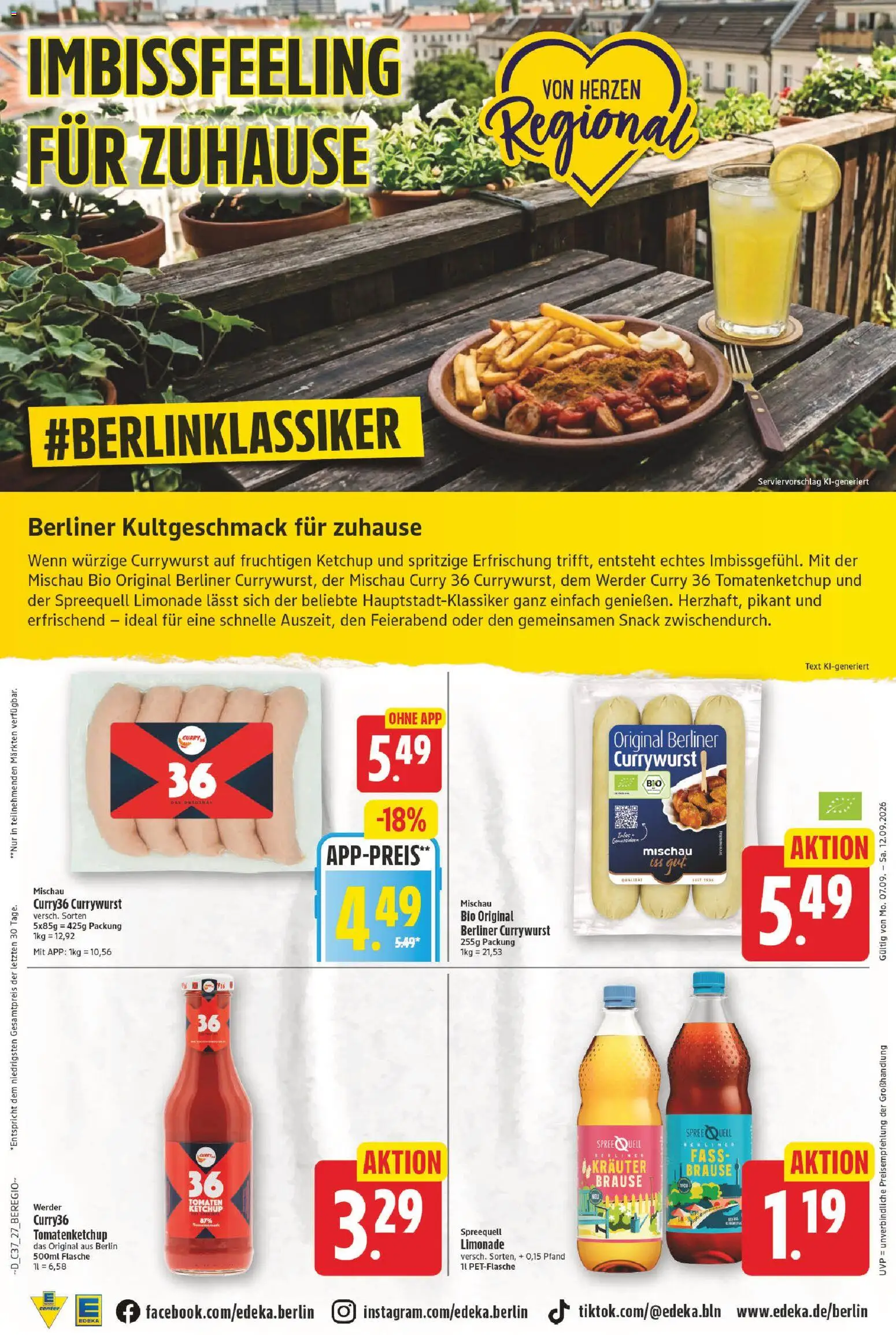 E center Prospekt – gültig ab 07.09.2026 | Seite: 27 | Produkte: Berliner, Limonade, Tomaten, Ketchup