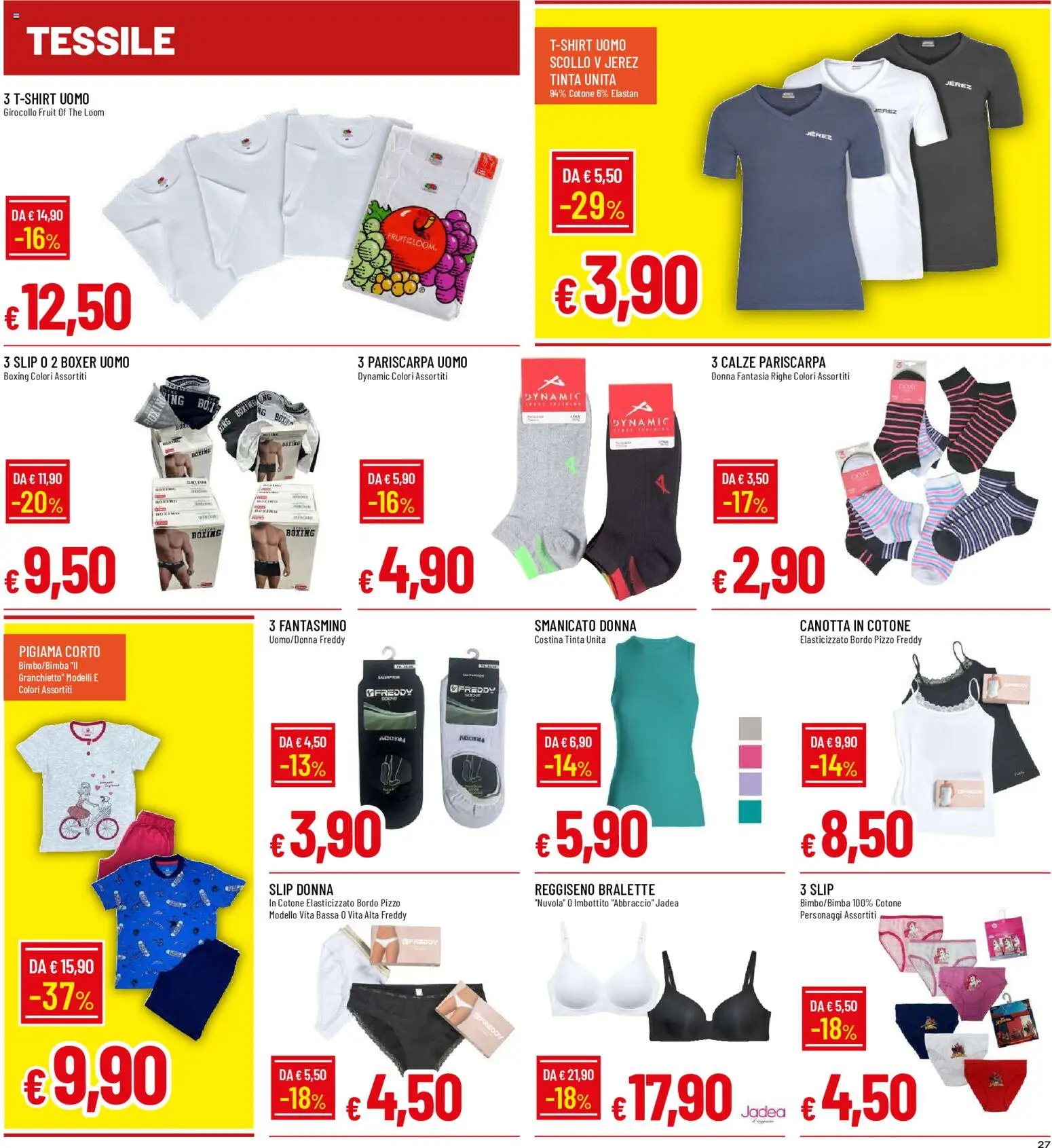 Volantino Galassia del 28.05.2026 | Pagina: 27 | Prodotti: Reggiseno, Pigiama, Slip, The