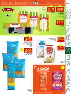 Pré-visualização Recheio folheto válido de 28.04.2026 | Página: 23 | Produtos: Farinha de trigo, Caixa, Arroz, Massa milaneza