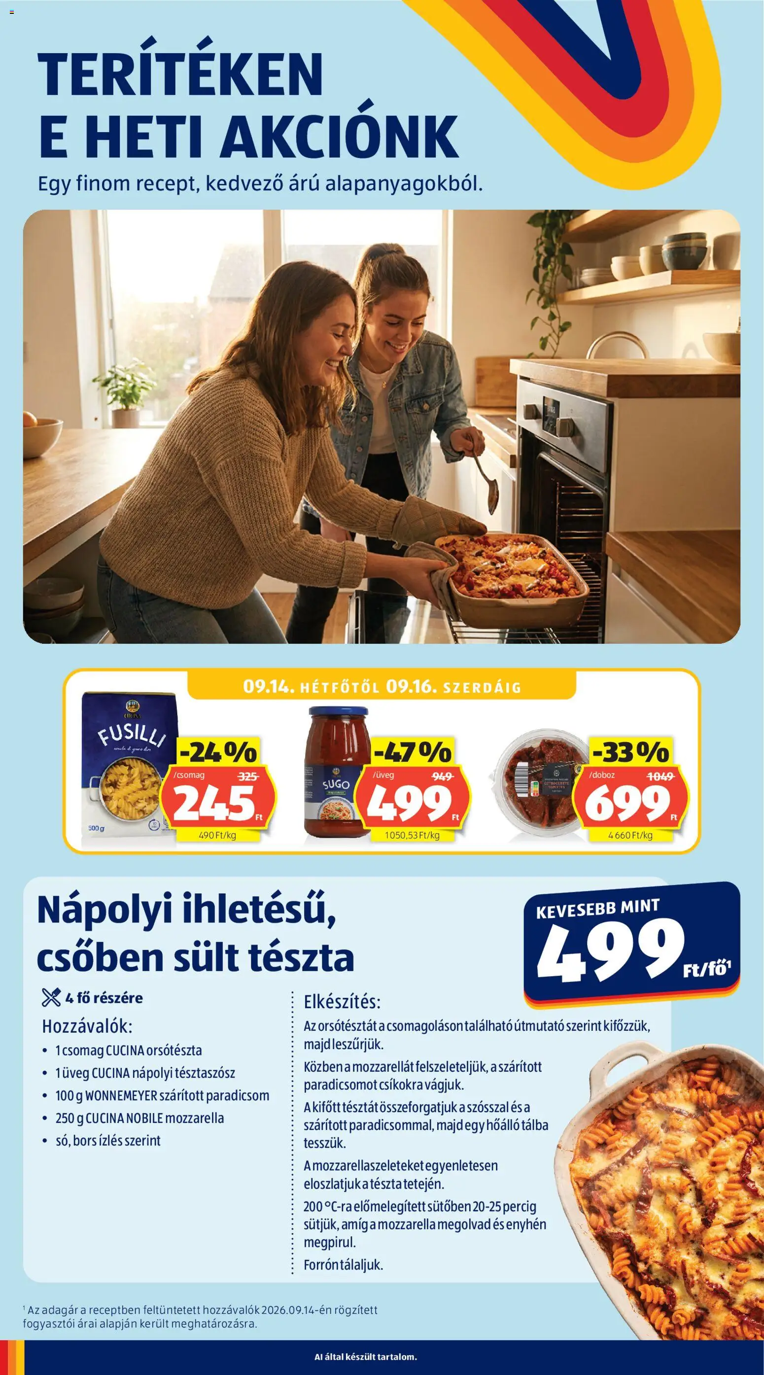 Aldi akciós ujság - amely érvényes a következő dátumtól: 2026.09.10. | Oldal: 46