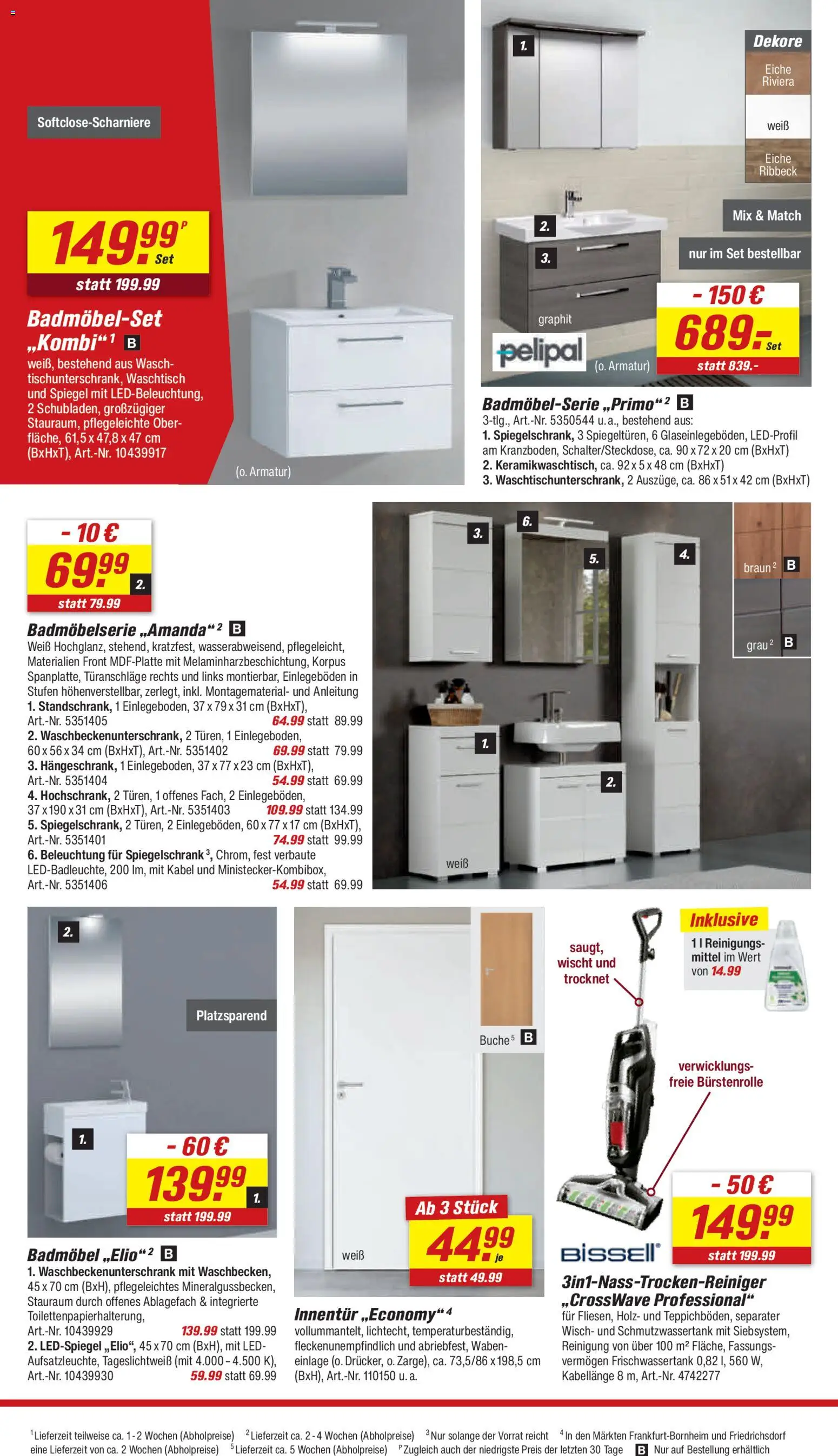 Toom Baumarkt Prospekt – gültig ab 25.07.2026 | Seite: 14 | Produkte: Kabel, Armatur, Waschtisch, Spiegelschrank