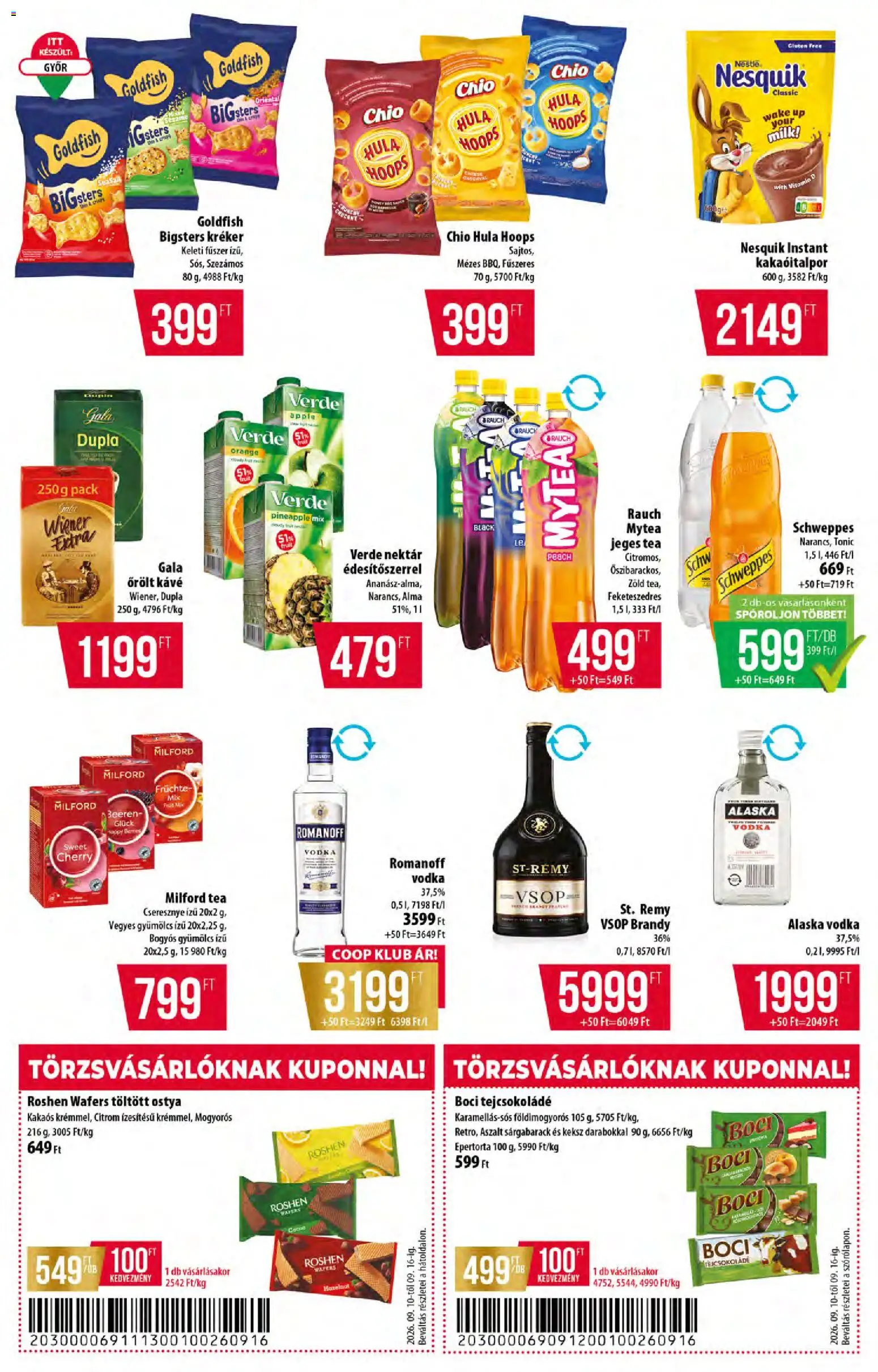 COOP akciós ujság - amely érvényes a következő dátumtól: 2026.09.10. | Oldal: 14