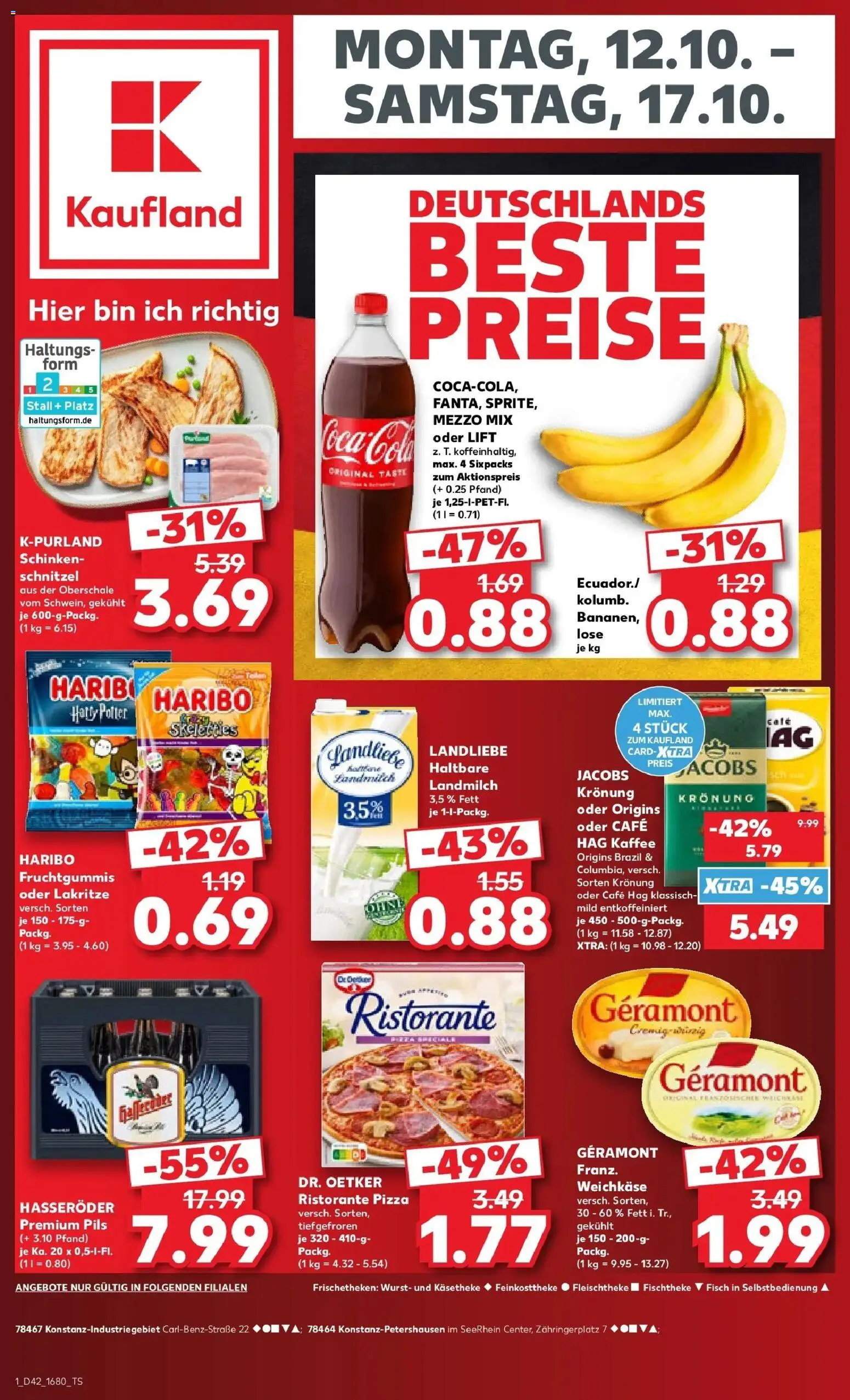Prospekt Kaufland ab 12.10.2026 » Angebote Online zum Blättern | Seite: 5 | Produkte: Kaffee, Pils, Schnitzel, Schinken
