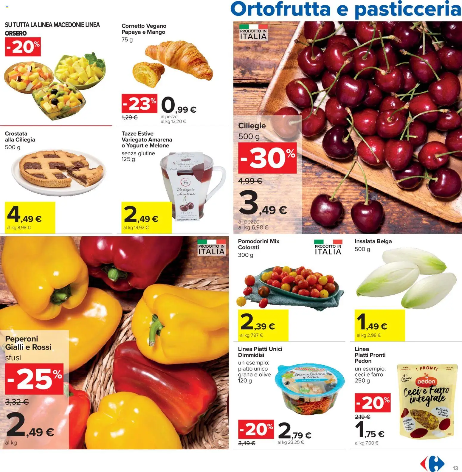 Volantino Carrefour del 16.06.2026 | Pagina: 13 | Prodotti: Yogurt, Cornetto, Olive, Piatto