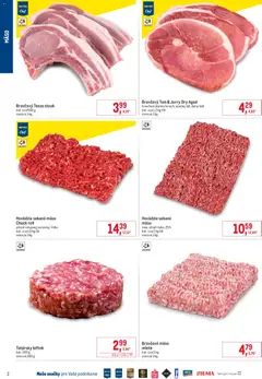 Metro leták platný od 01.06.2026 | Strana: 2 | Produkty: Bravčové stehno, Bravčové mäso, Šál, Steak