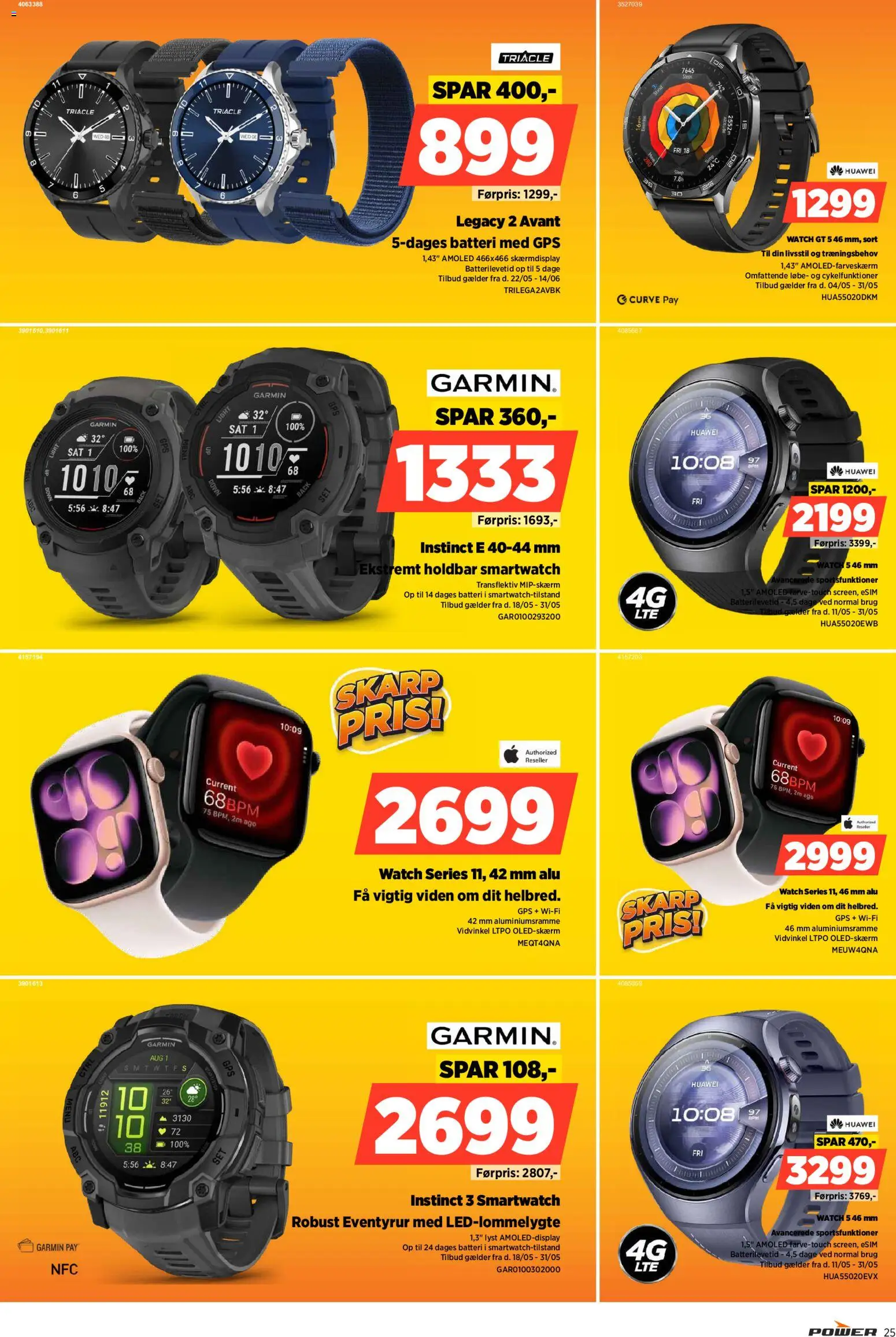 Power tilbudsavis – gyldig fra 22.05.2026 | Side: 25 | Produkter: GPS, Batteri, Smartwatch