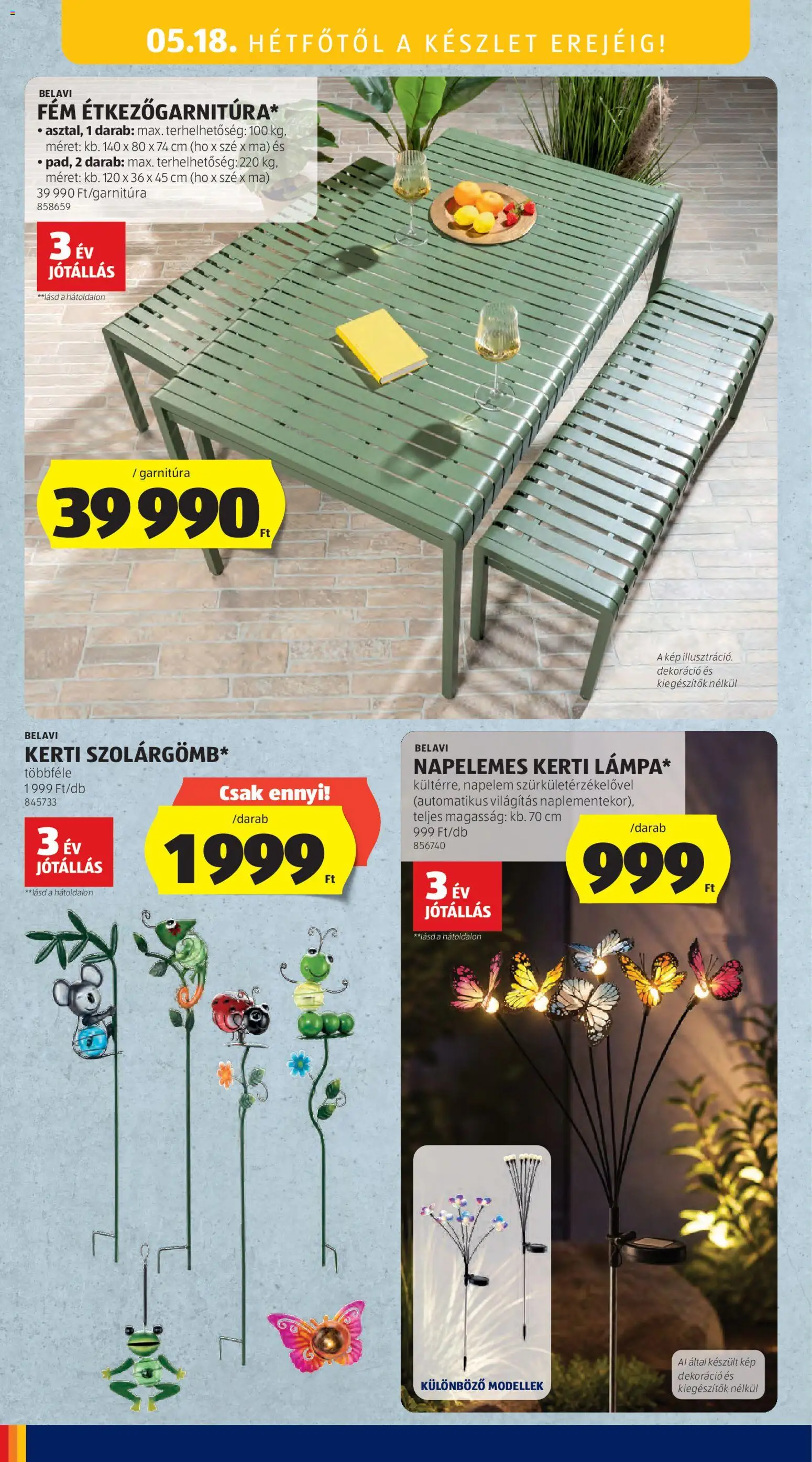 Aldi akciós ujság - amely érvényes a következő dátumtól: 14.05.2026 | Oldal: 20 | Termékek: Dekoráció
