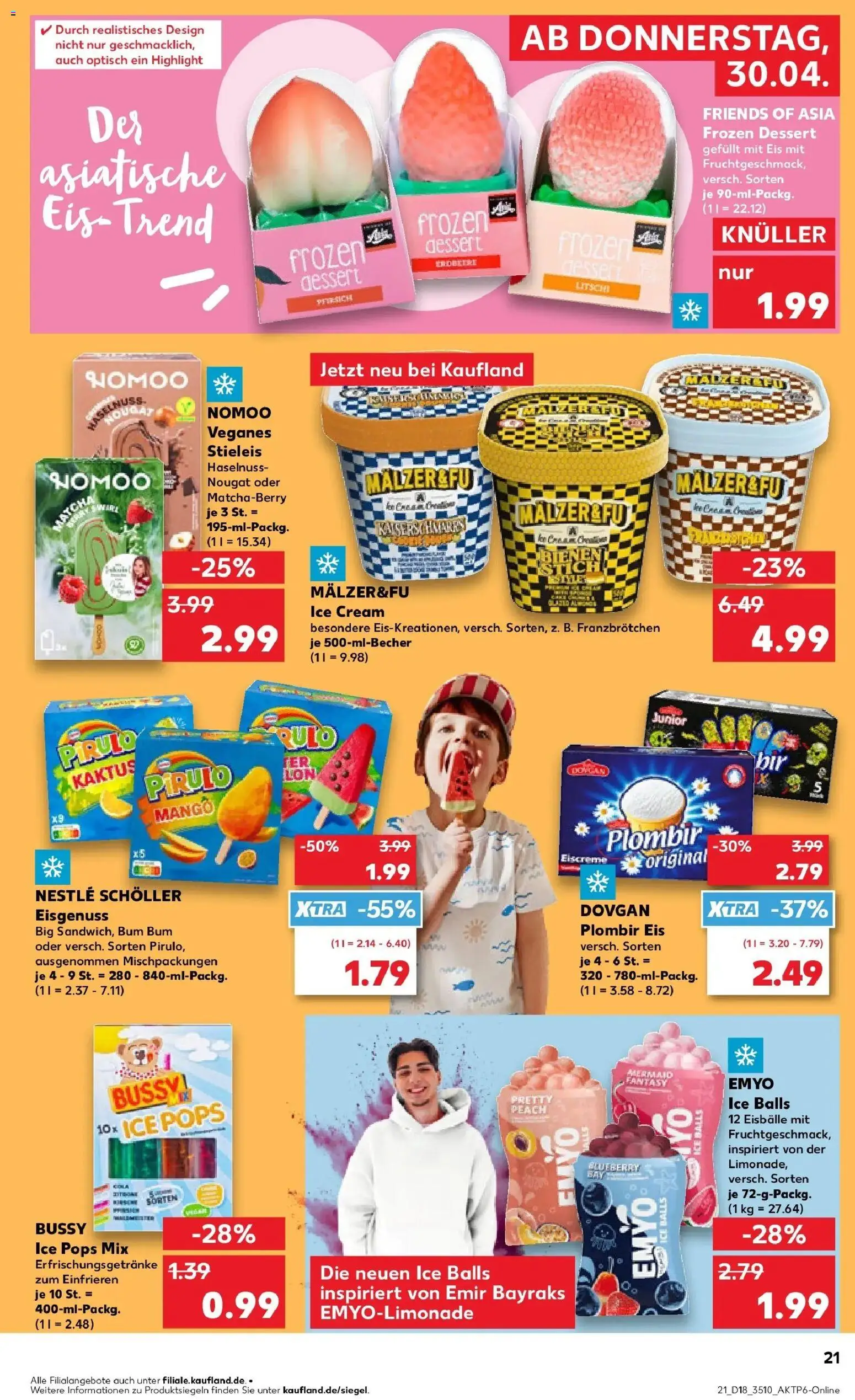Prospekt Kaufland ab 30.04.2026 » Angebote Online zum Blättern | Seite: 23 | Produkte: Cola, Eiscreme, Mango, Eis