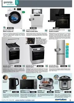Metalac Market katalog - pregled Metalac Market kataloga - važi od 01.07.2026 | Strana: 5 | Proizvode: Sto, Nož, Vrata, Rerna