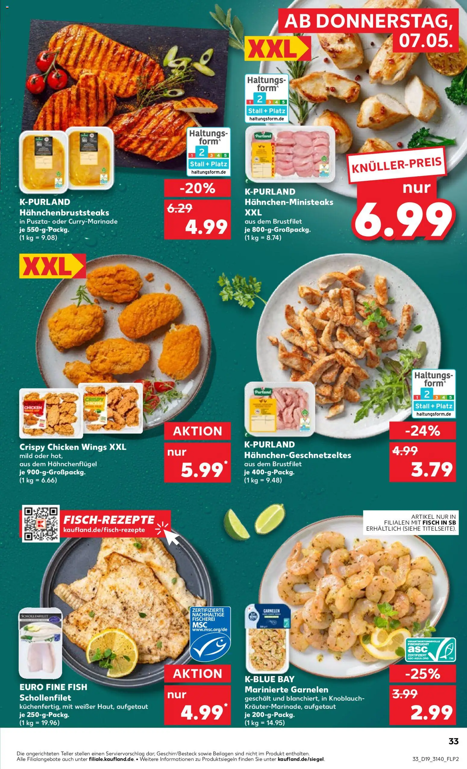 Kaufland Prospekt Leipzig	 – gültig ab 07.05.2026 | Seite: 33 | Produkte: Garnelen, Fisch, Knoblauch