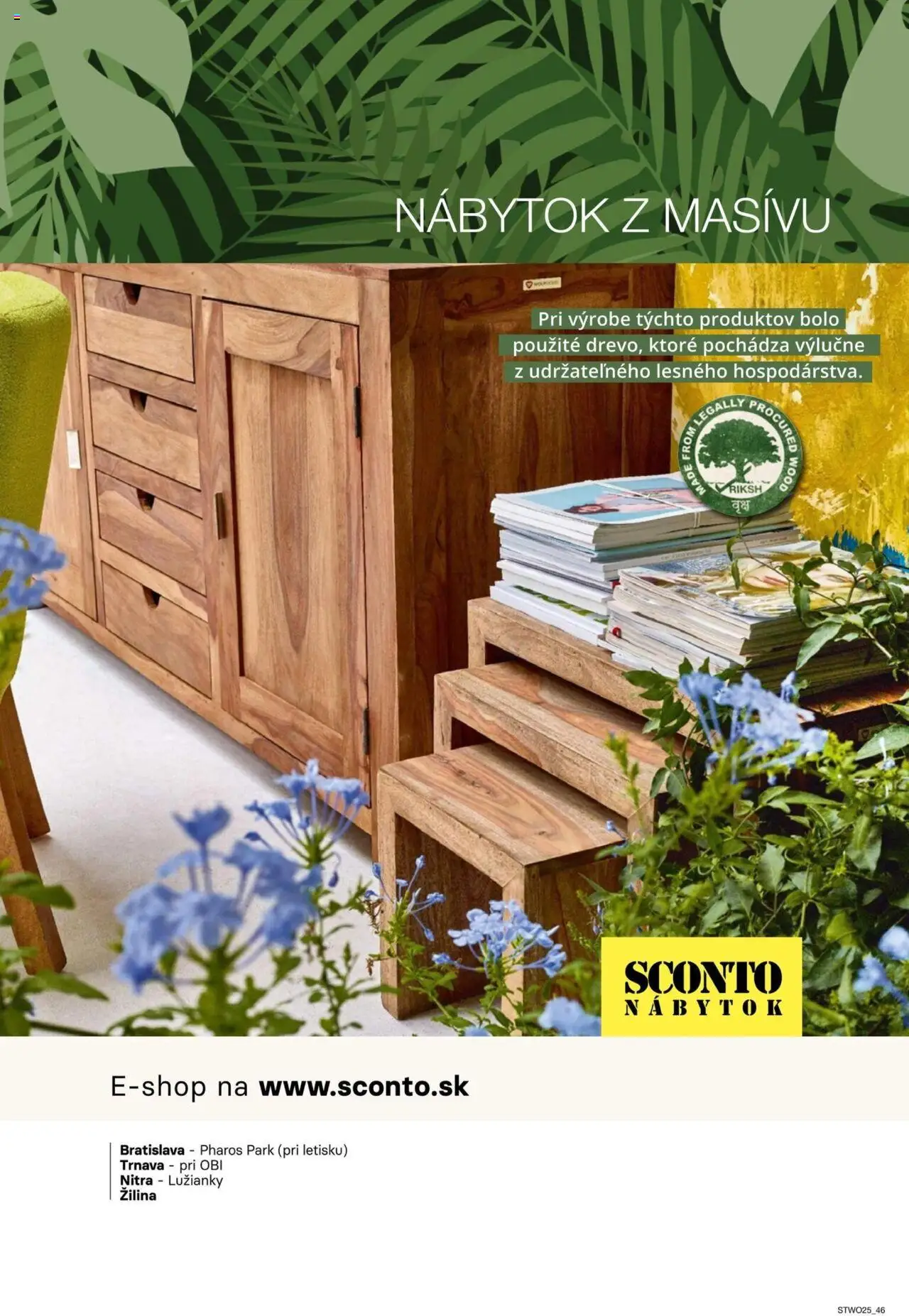 Nové Sconto nábytok akcie – leták je platný od 26.02.2025 | Strana: 46 | Produkty: Nábytok, Komoda