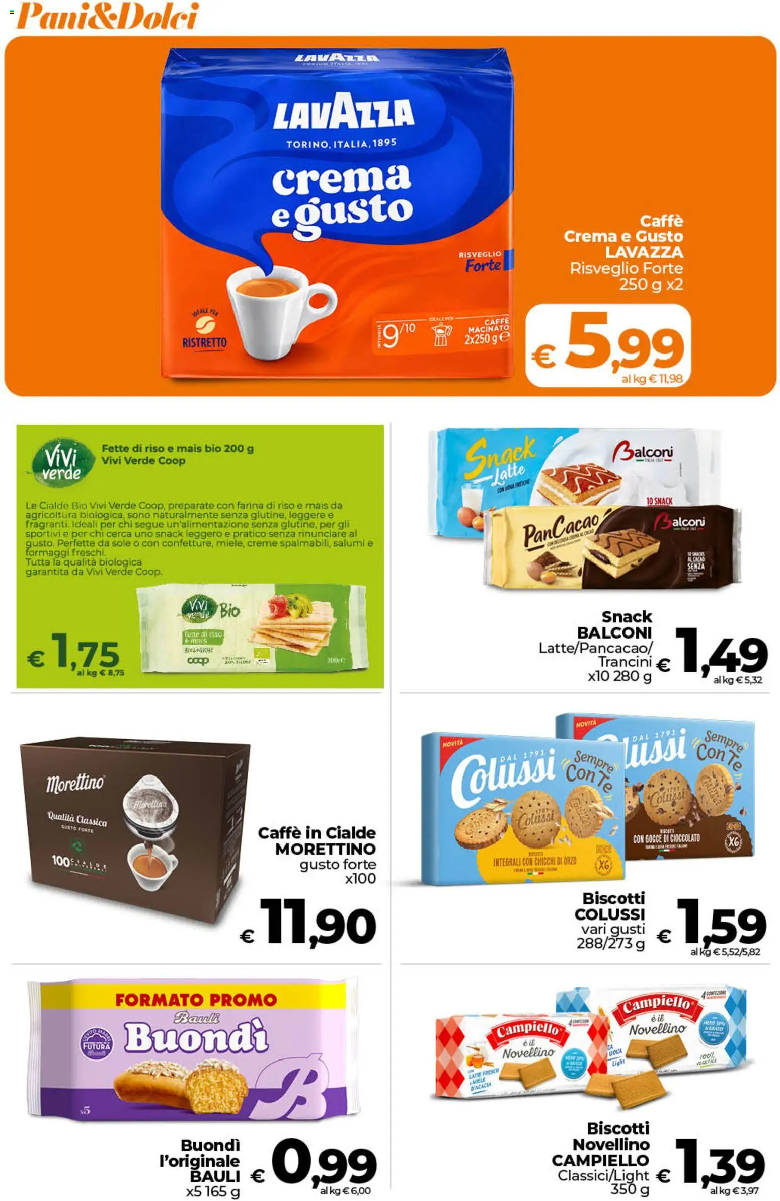 Volantino Ipercoop del 11/09/2026 | Pagina: 41 | Prodotti: Caffè, Tè, Latte, Macinato
