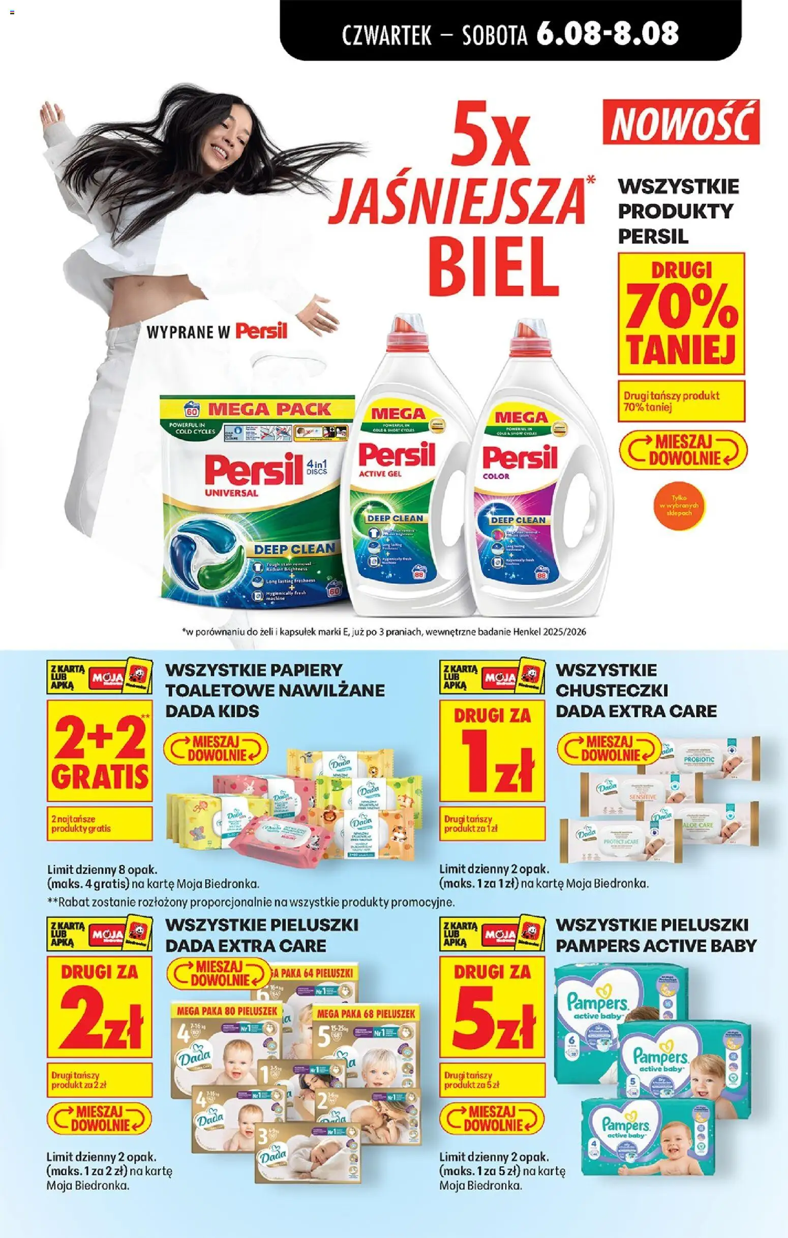 Biedronka gazetka od czwartku od 06.08.2026 | Strona: 79 | Produkty: Karta, Persil, Pampers, Detergent