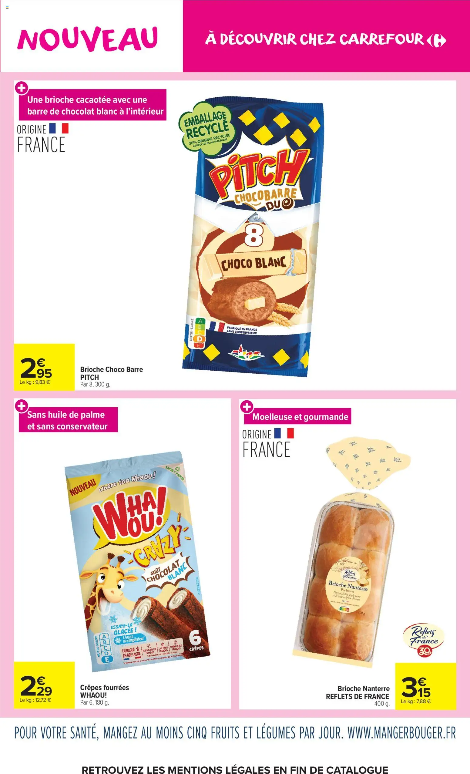 {H1} | Page: 7 | Produits: Fruits, Beurre, Chocolat, Blé