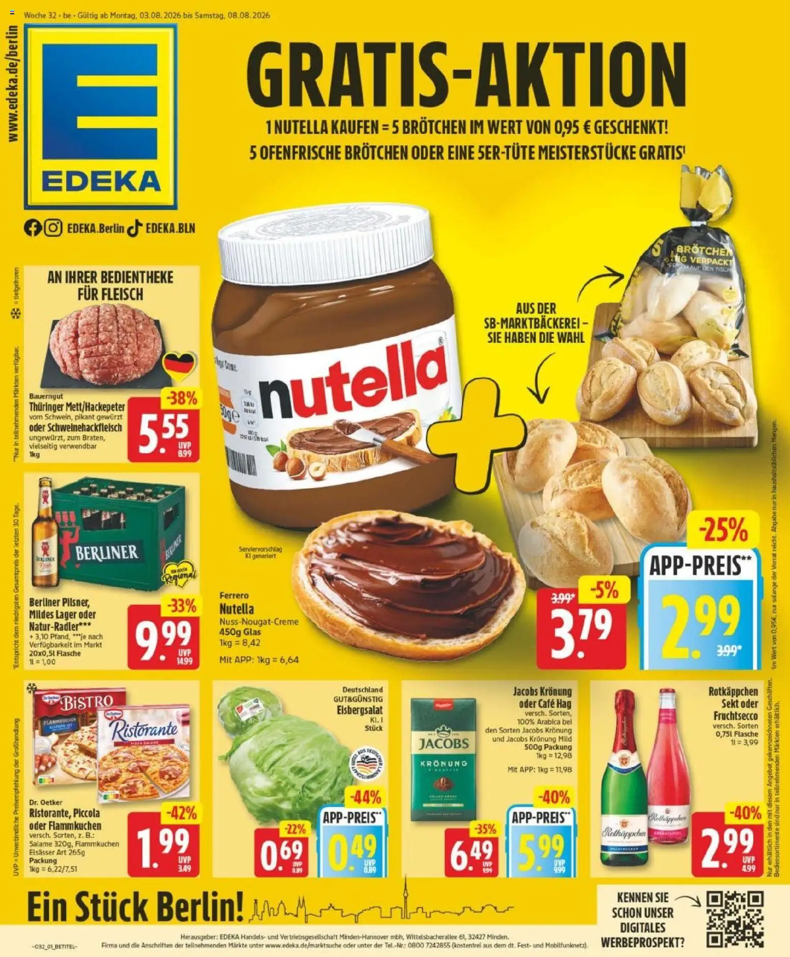 Edeka Prospekt Berlin – gültig ab 03.08.2026 | Seite: 1