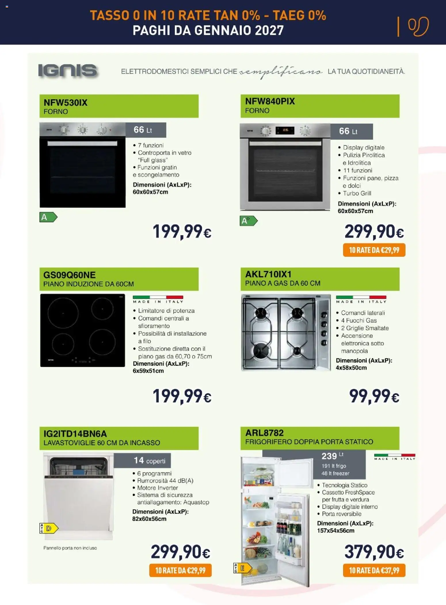 Nuovo Unieuro volantino Incasso dal 30/10/2026 > offerte anteprima 🛍️ | Pagina: 11 | Prodotti: Porta, Frutta, Dolci, Forno