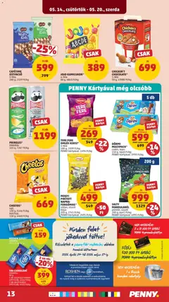 PENNY akciós újság - amely érvényes a következő dátumtól: 14.05.2026 | Oldal: 17 | Termékek: Napraforgómag, Pringles, Robotgép, Csokoládé