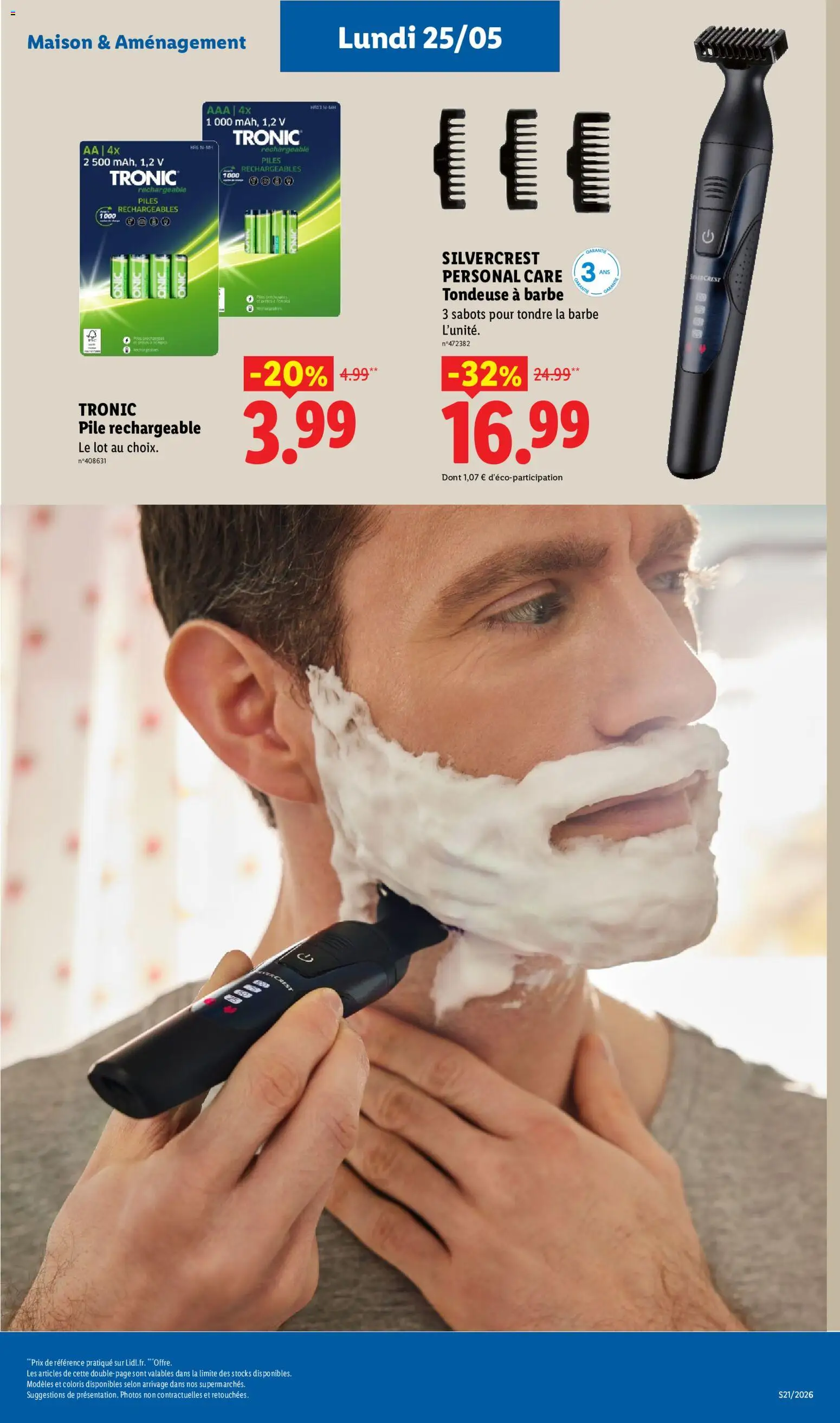 {H1} | Page: 57 | Produits: Tondeuse, Tondeuse a barbe, Piles