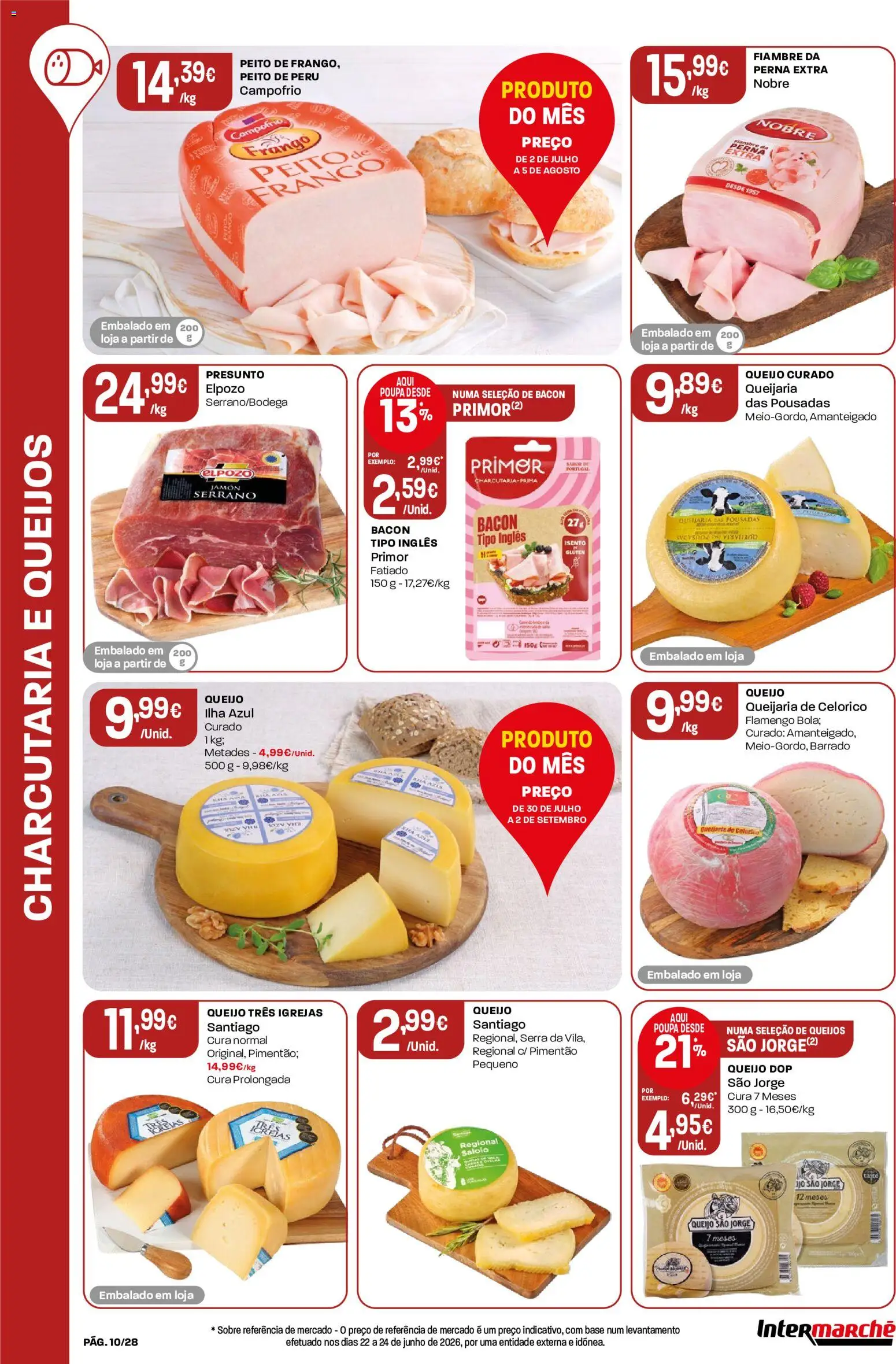 Intermarché Folheto Contact │ válido de 30/07/2026 | Página: 10 | Produtos: Frango, Pimentão, Base, Presunto