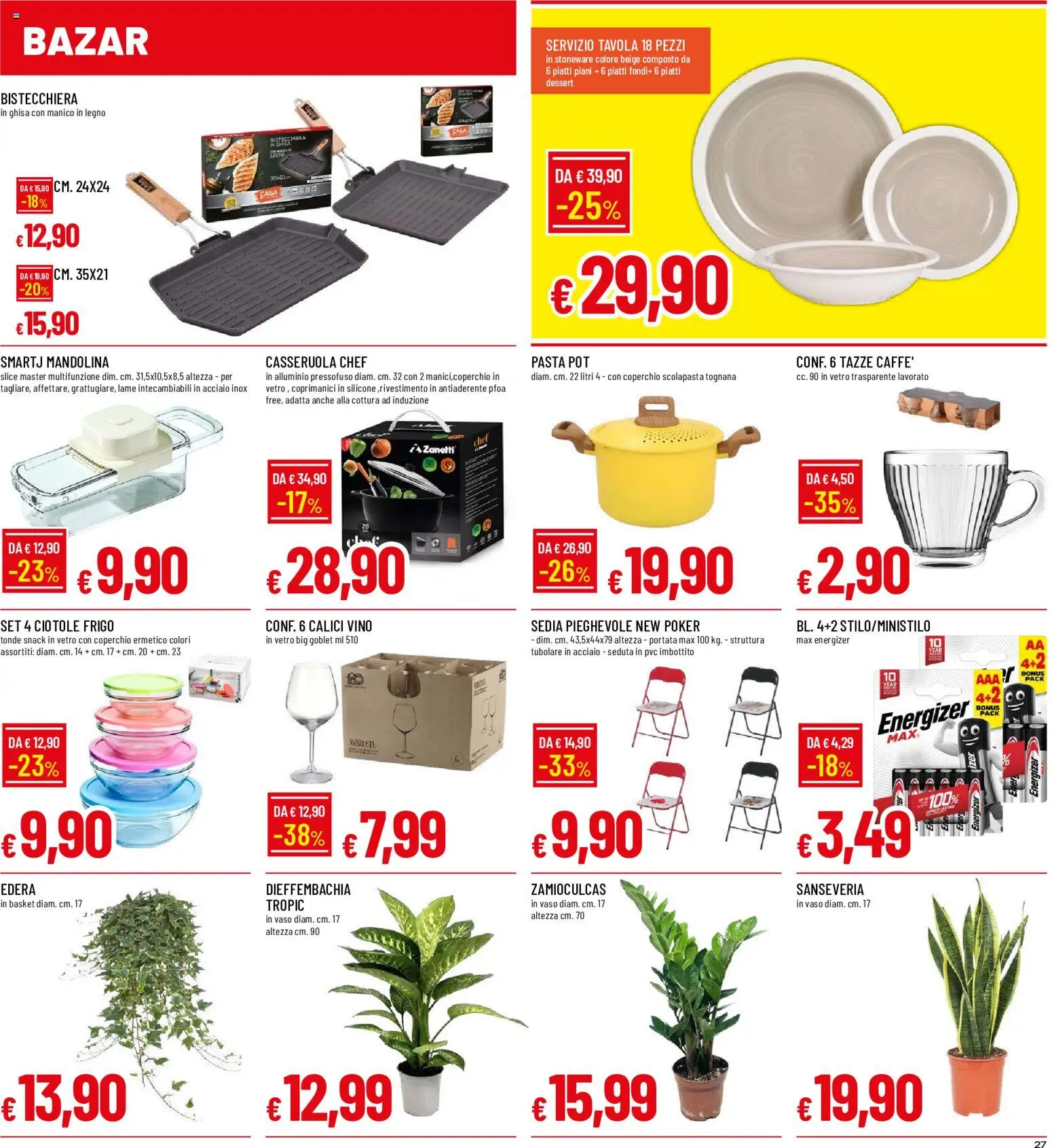 Volantino Galassia del 02/11/2026 | Pagina: 27 | Prodotti: Piatti, Coperchio, Casseruola, Dessert