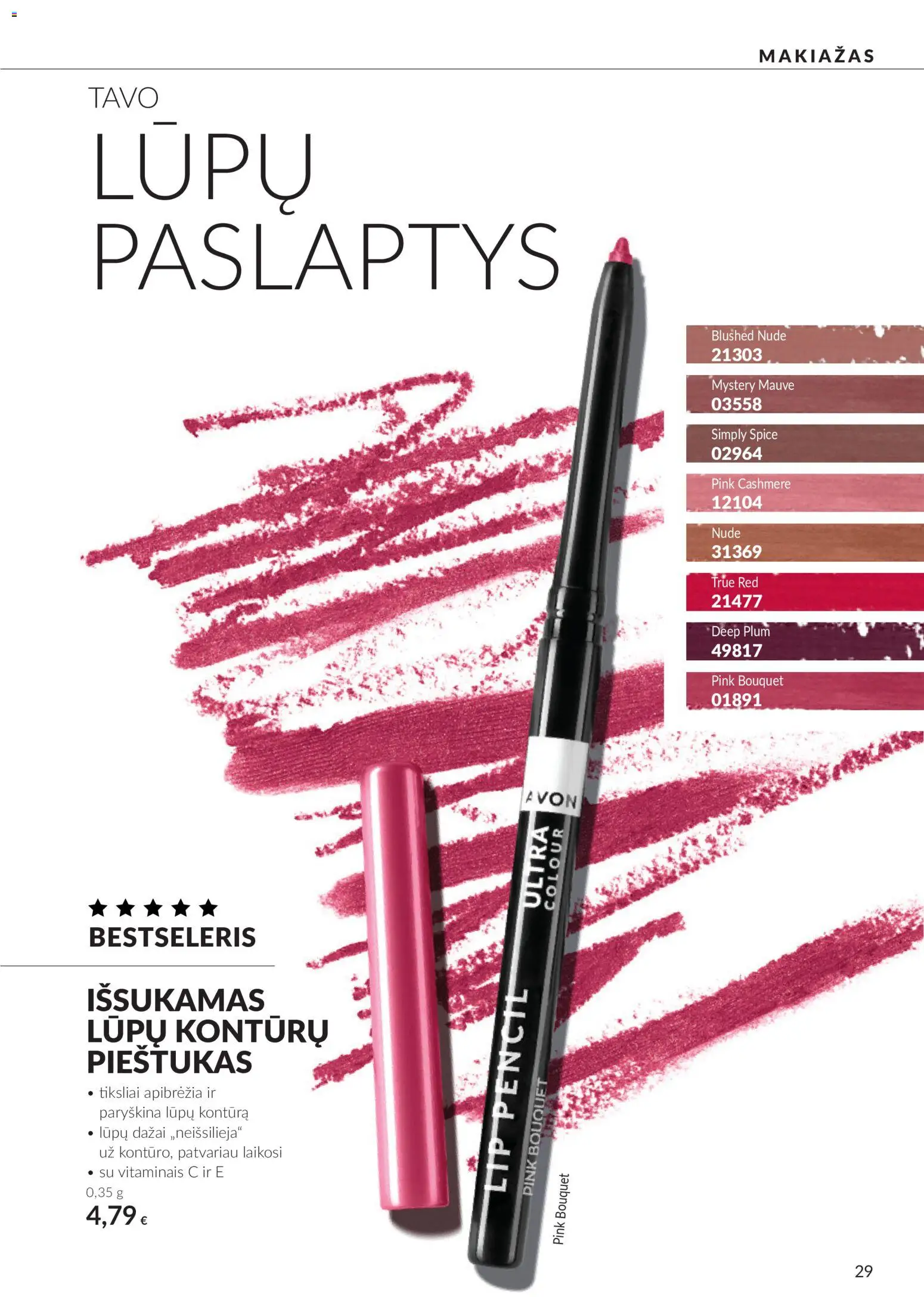 AVON akcijos nuo 2026.09.30 | Puslapis: 29 | Prekių: Makiažas