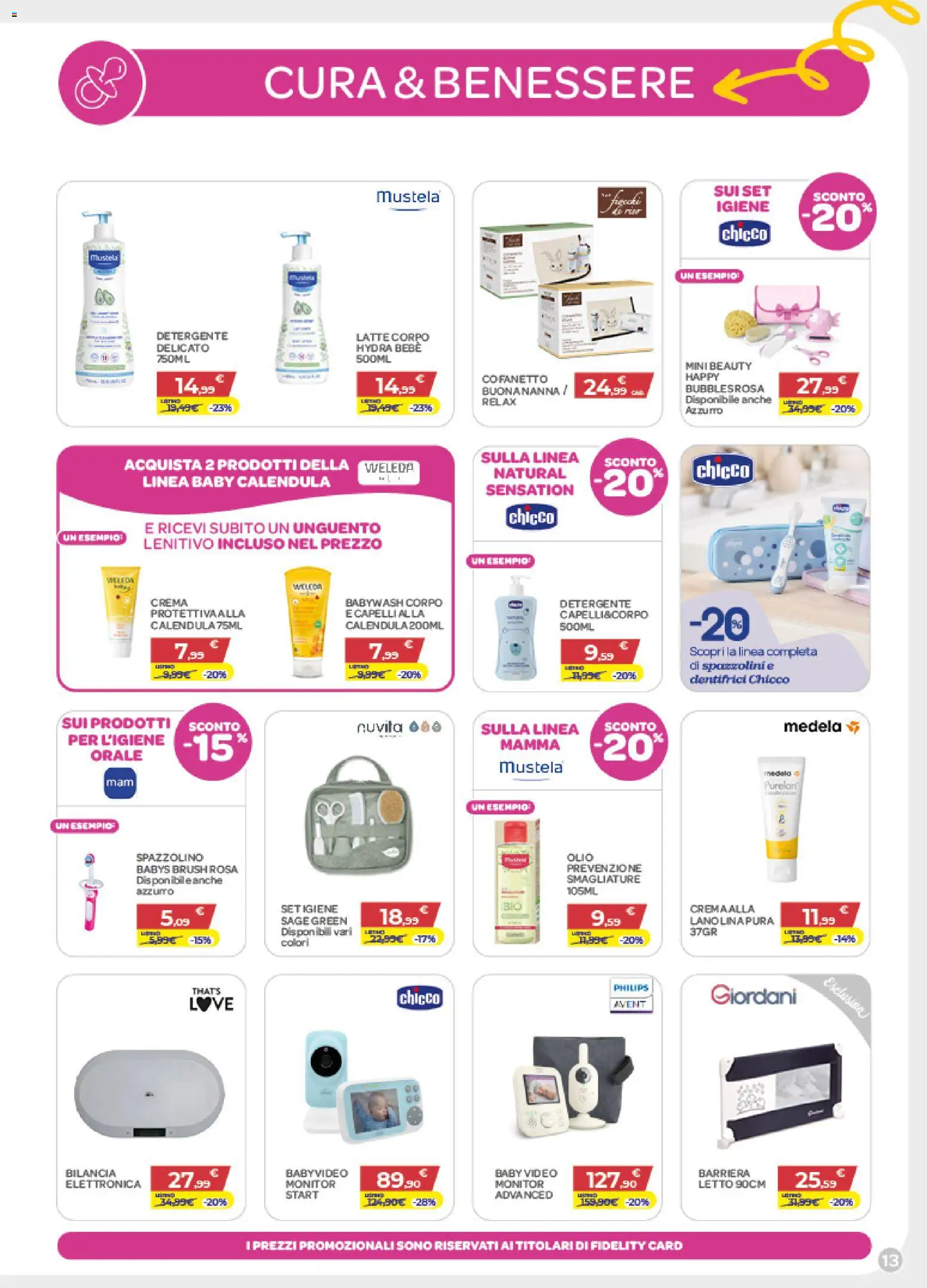 Volantino Bimbo store del 27/08/2026 | Pagina: 13 | Prodotti: Monitor, Detergente, Video, Letto