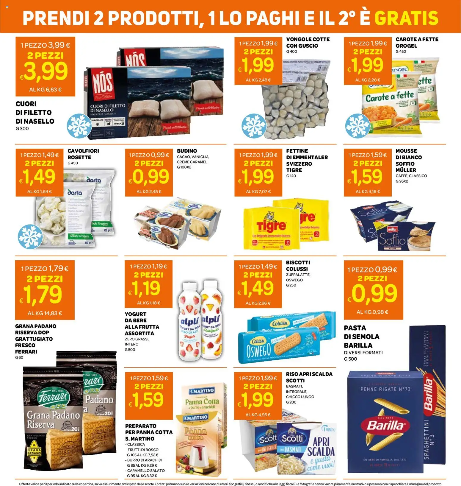 Volantino Ekom del 08/09/2026 | Pagina: 2 | Prodotti: Burro, Pasta, Burro di arachidi, Nasello