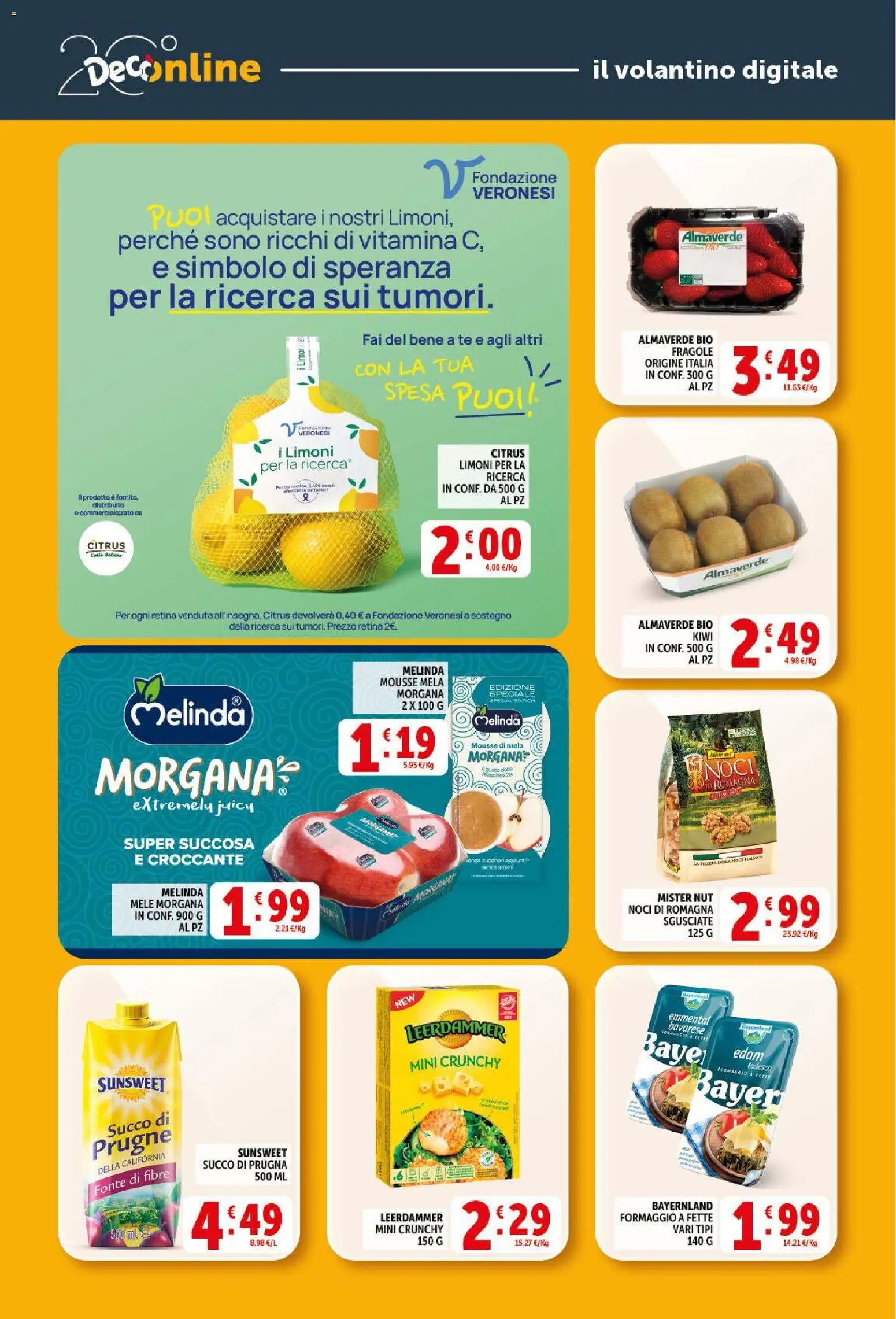 Volantino Decò del 09.04.2026 | Pagina: 23 | Prodotti: Succo, Tè, Kiwi, Formaggio