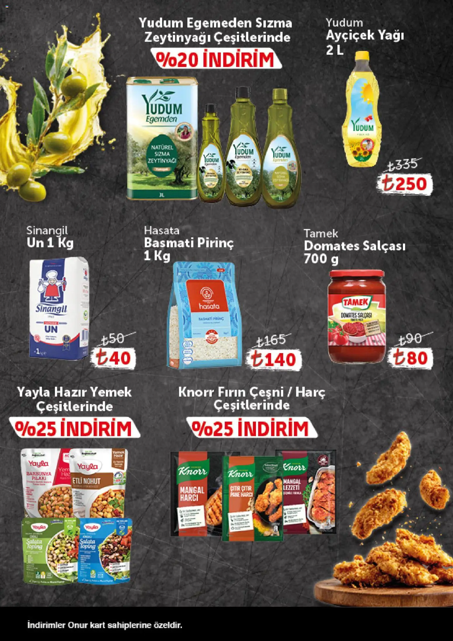 Onur Market - Katalog Gurme - 25 Ağustos 2026 tarihinden itibaren geçerlidir | Sayfa: 8 | Ürünler: Domates, Barbunya, Hazır yemek, Fırın