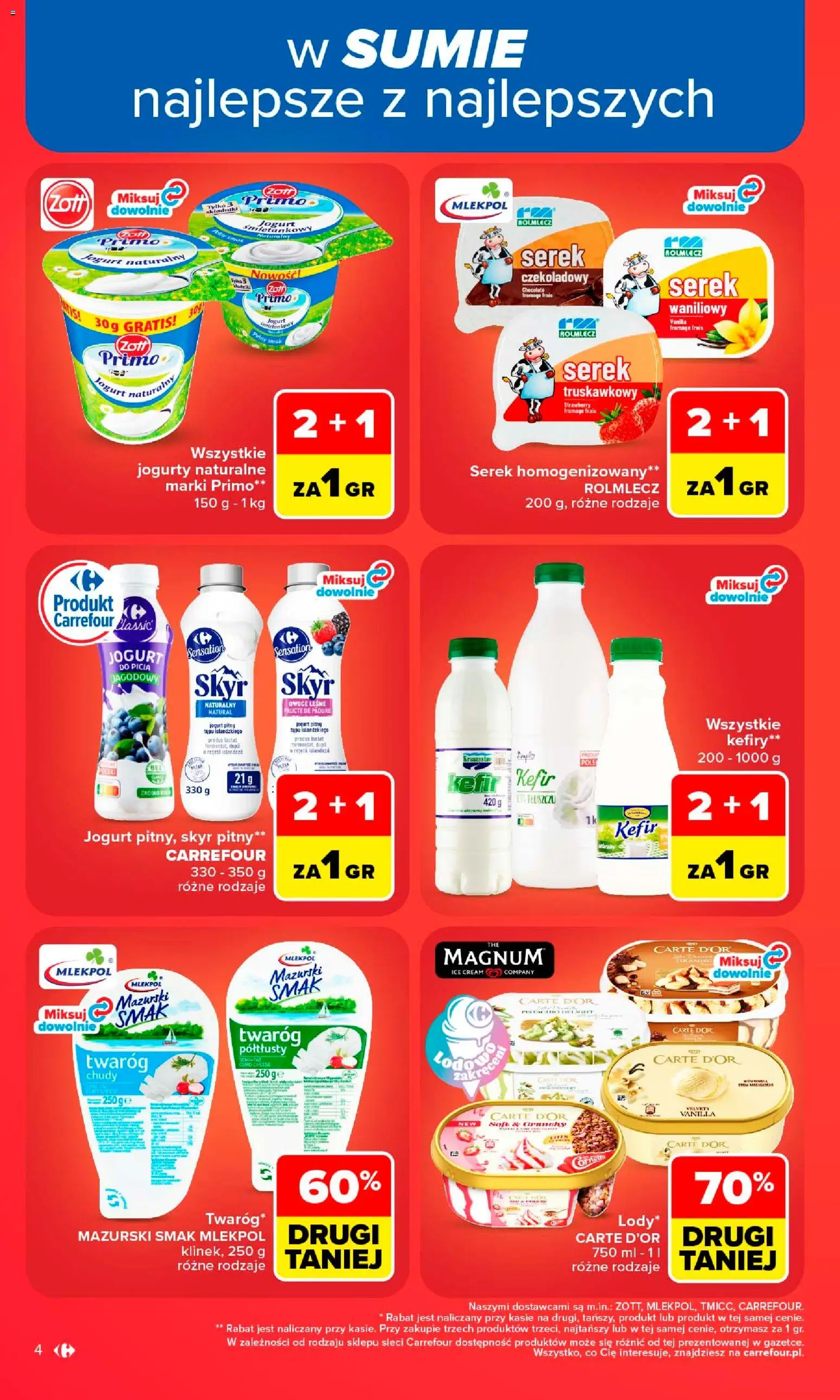Carrefour gazetka od 10.08.2026 | Strona: 6 | Produkty: Jogurt naturalny, Skyr pitny, Twaróg, Skyr