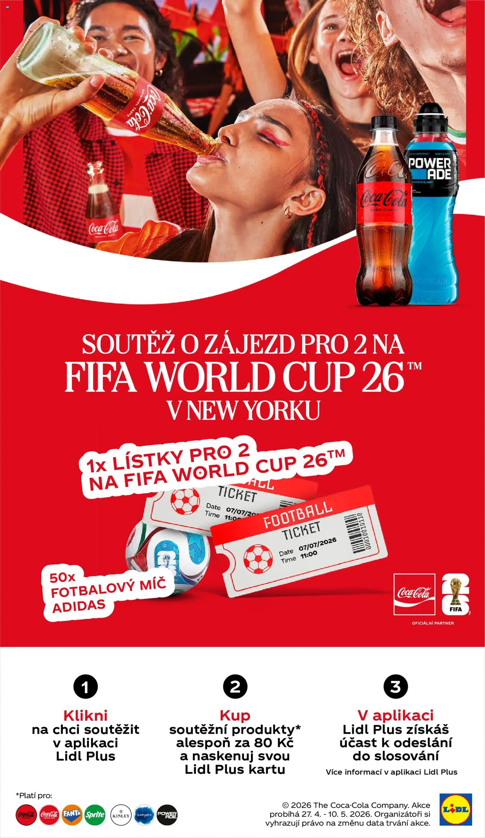 Lidl leták od 06.05.2026 | Strana: 53 | Produkty: Coca cola, Fotbalový míč, Sprite, Cola